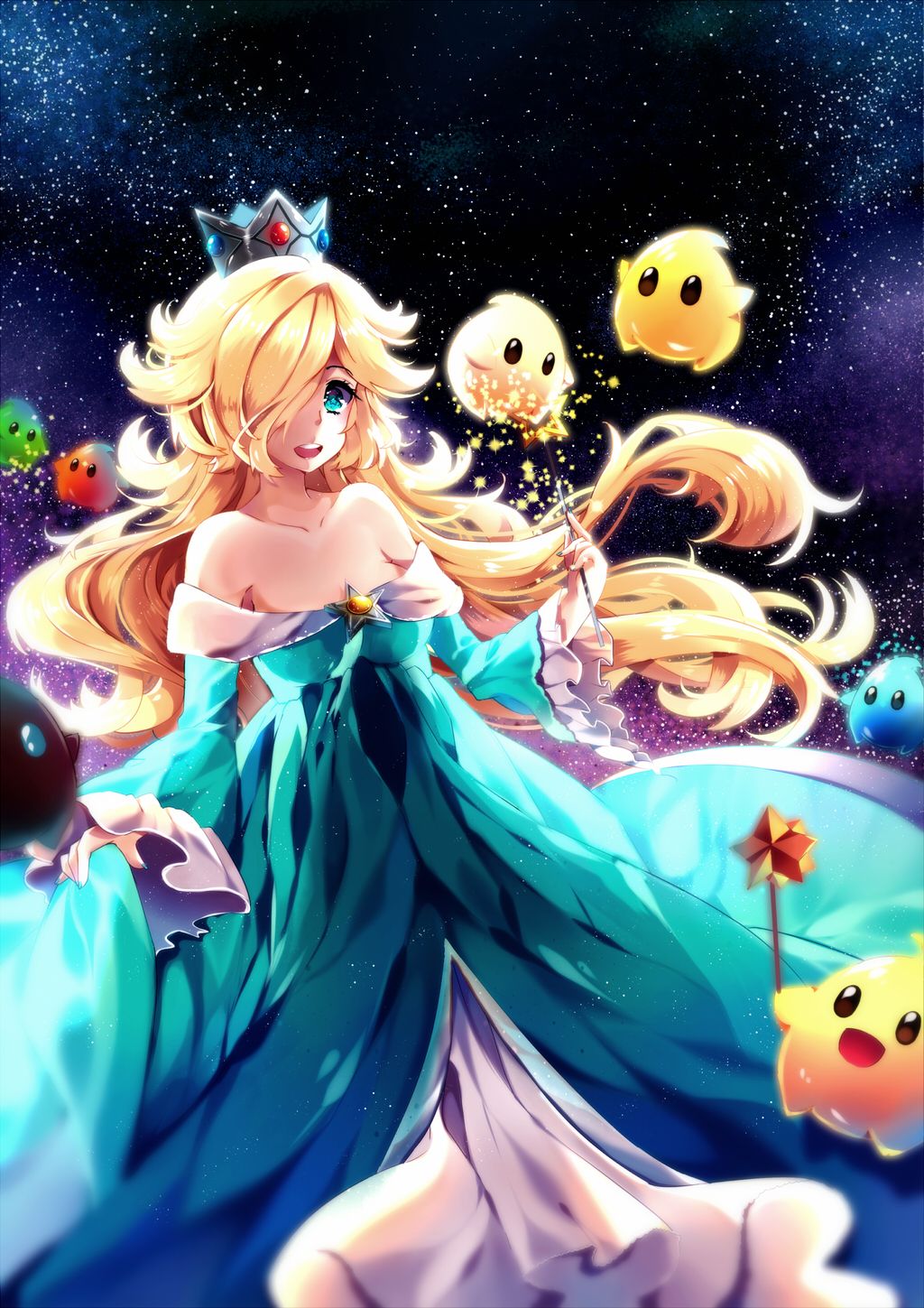 Rosalina Mario Galaxy Wallpaper