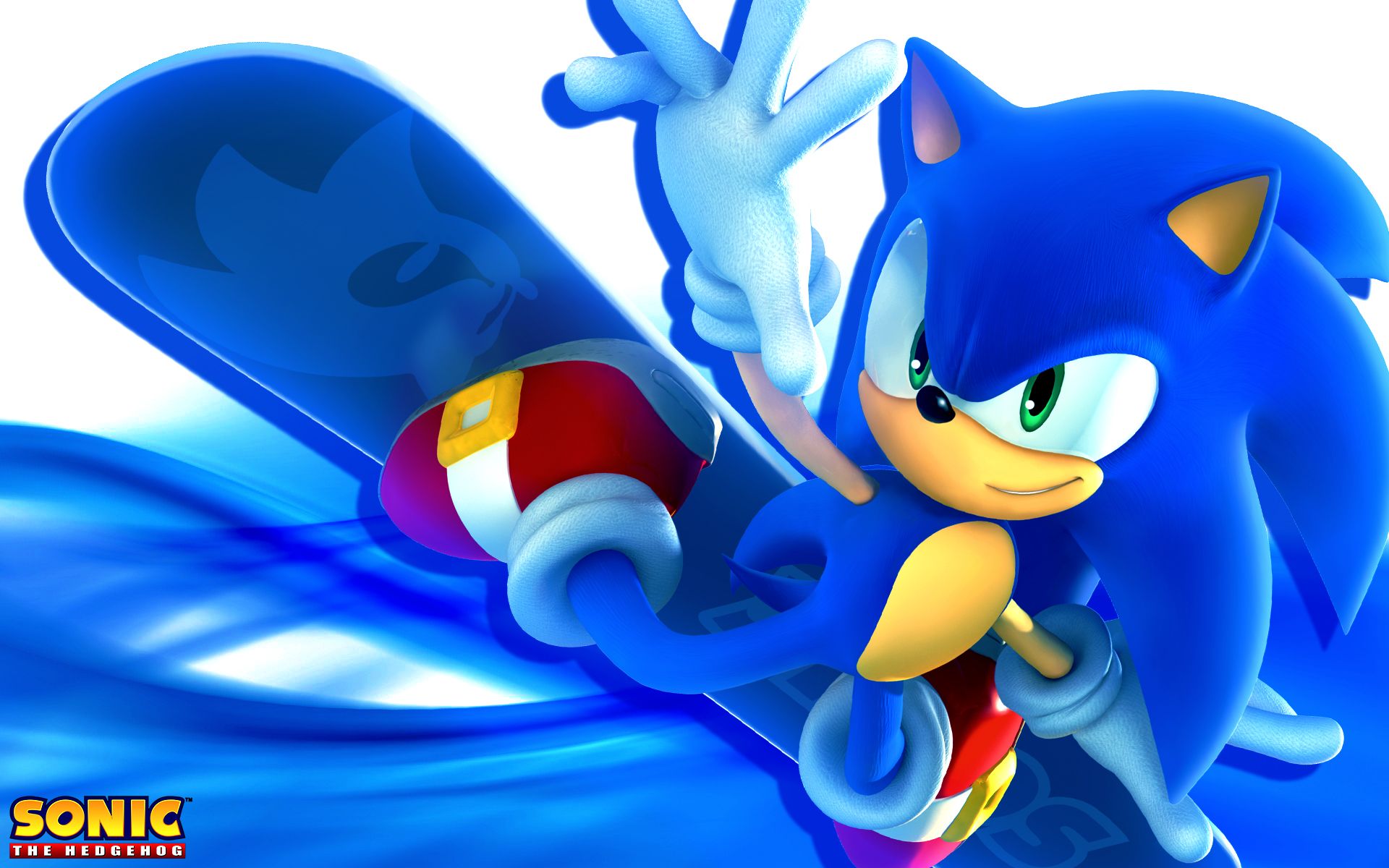 Sonic the Hedgehog Black Background