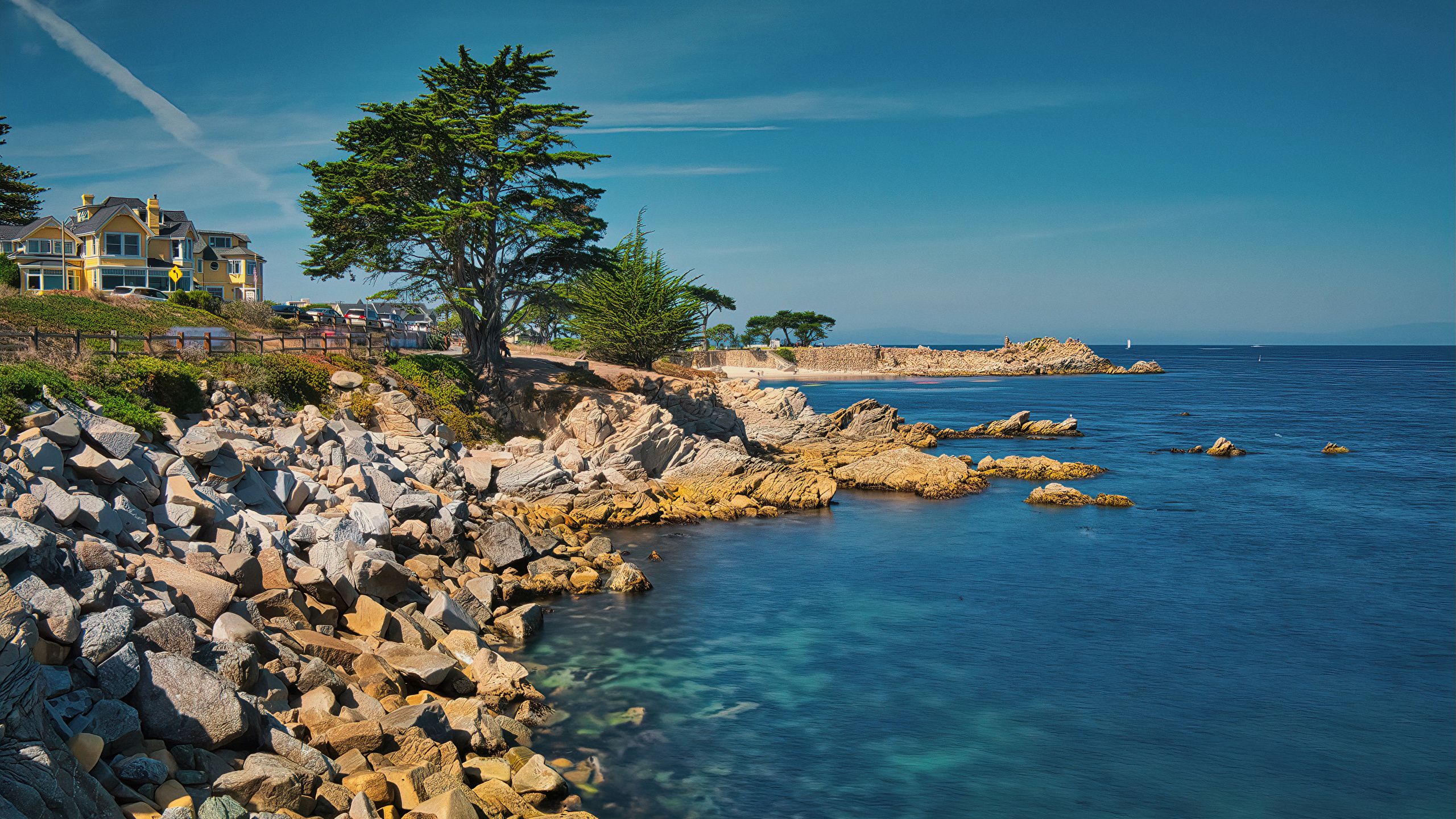 Desktop Wallpaper California USA Monterey Bay Ocean 2560x1440