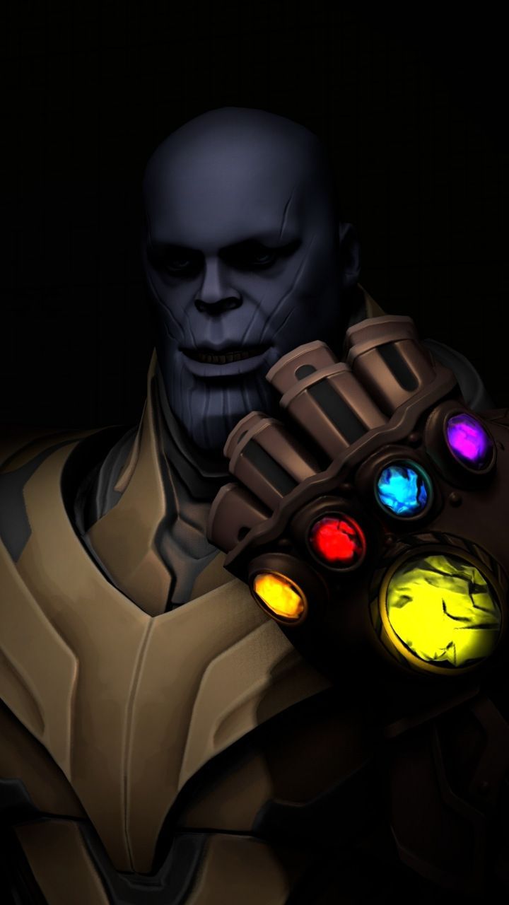 Thanos, video game, villain, dark, Fortnite, 720x1280 wallpaper