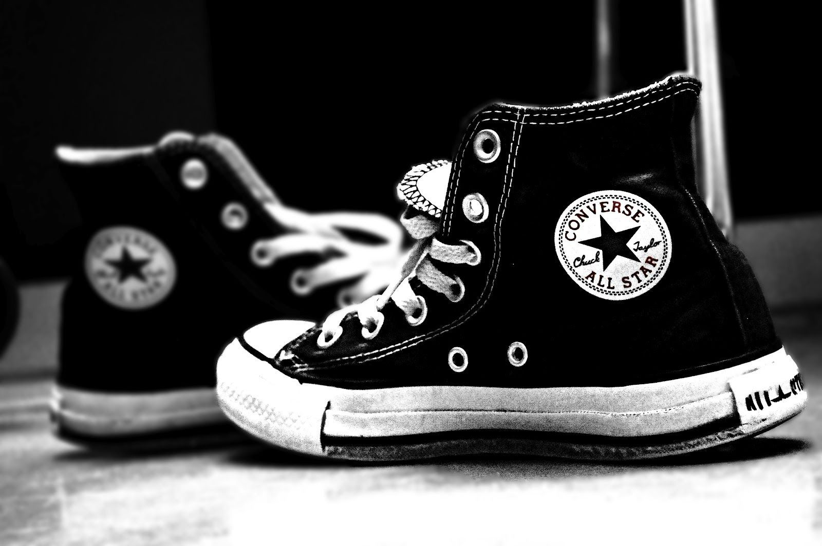 Black and White Converse Wallpaper Free Black and White Converse Background