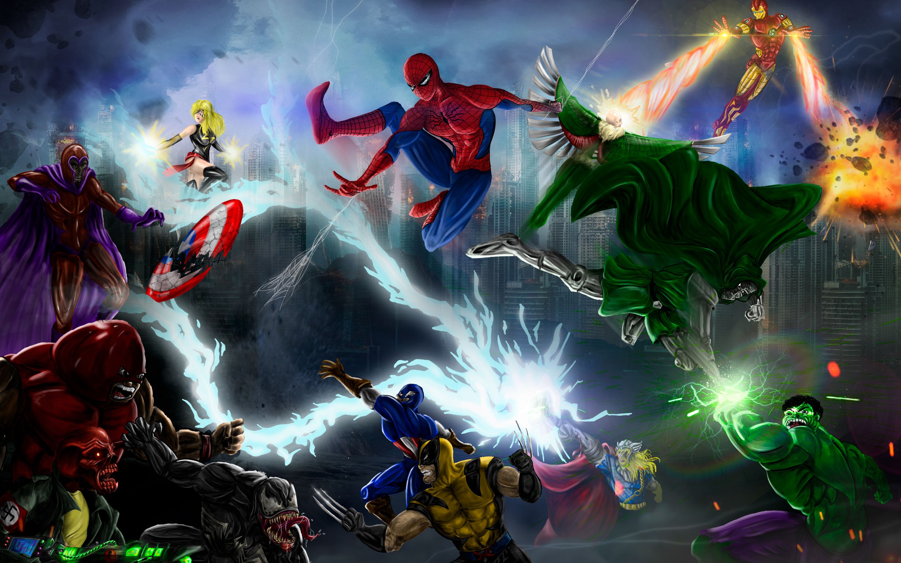 Marvel Heroes Vs Villains 4k Macbook Pro Retina HD 4k