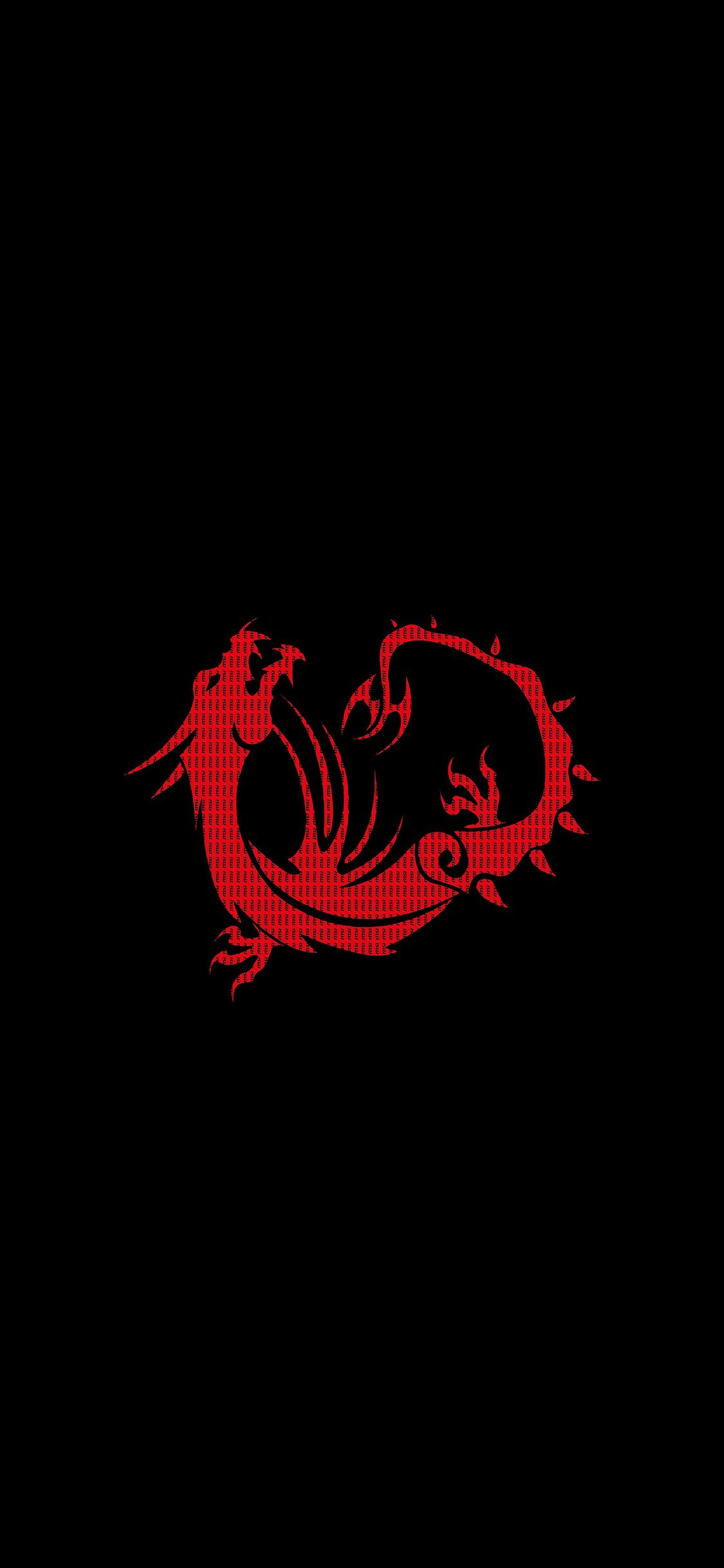 Red Dragon Black Minimal 4k iPhone XS, iPhone iPhone X