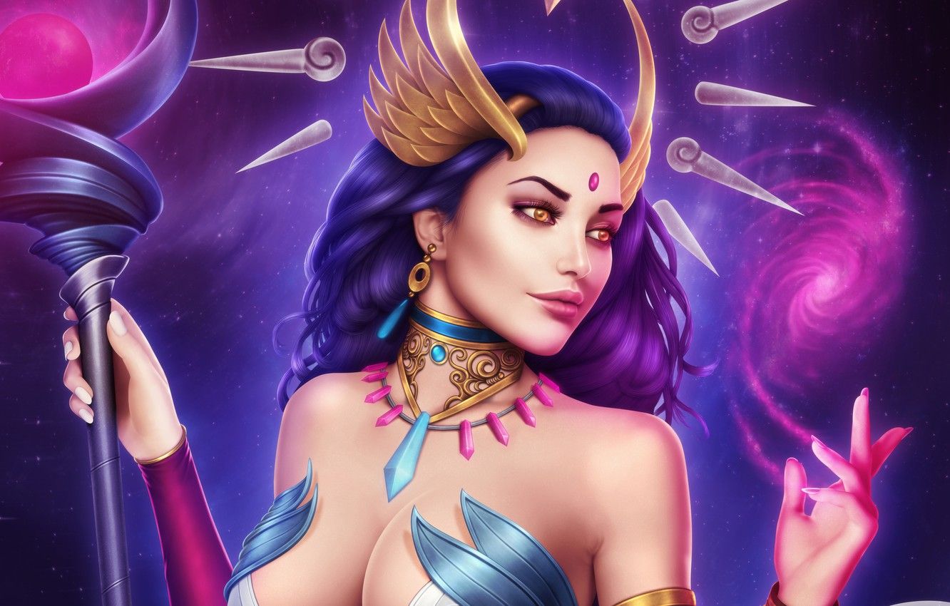 Wallpaper chest, look, fiction, hair, art, beauty, MAG, staff