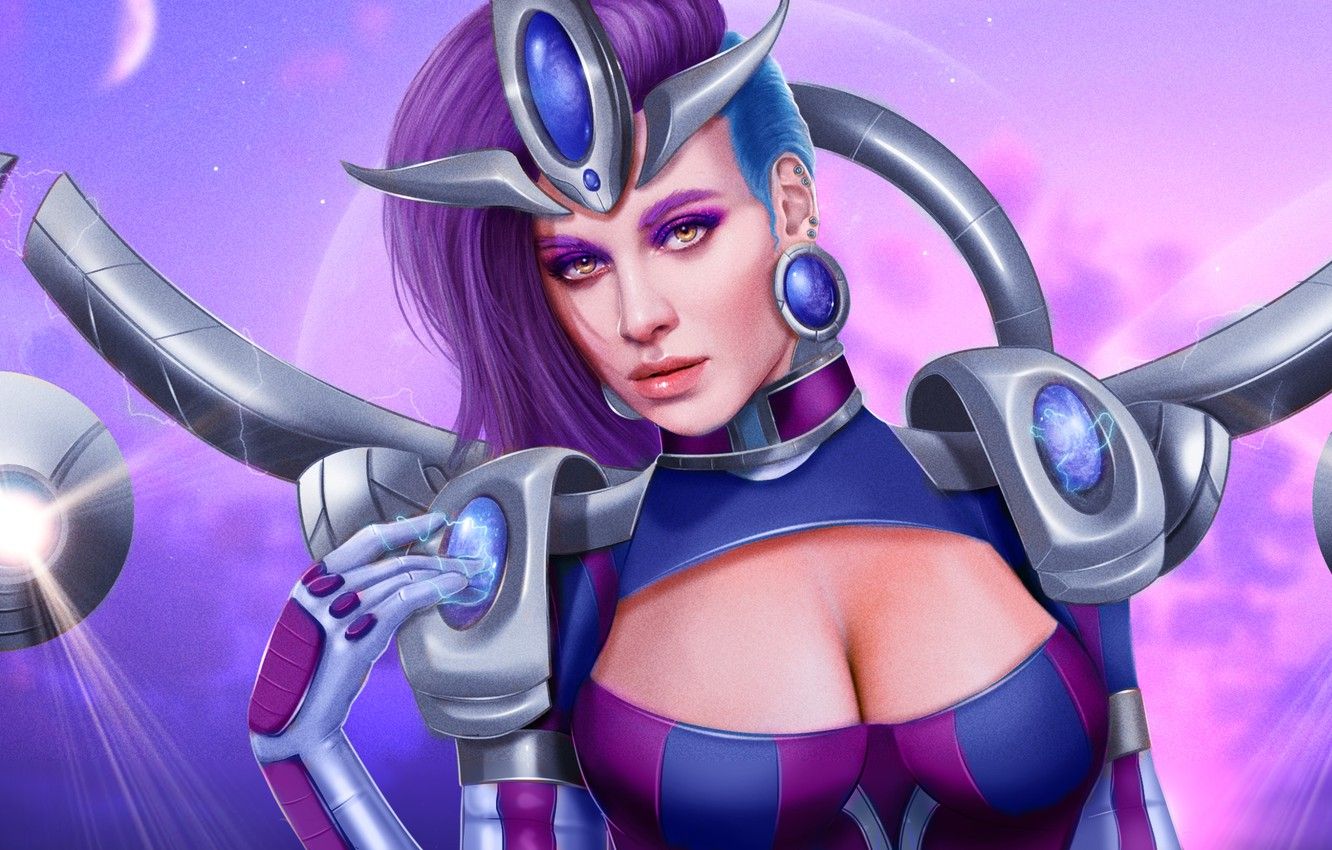 Wallpaper chest, girl, fiction, beauty, art, cyborg, lana solaris