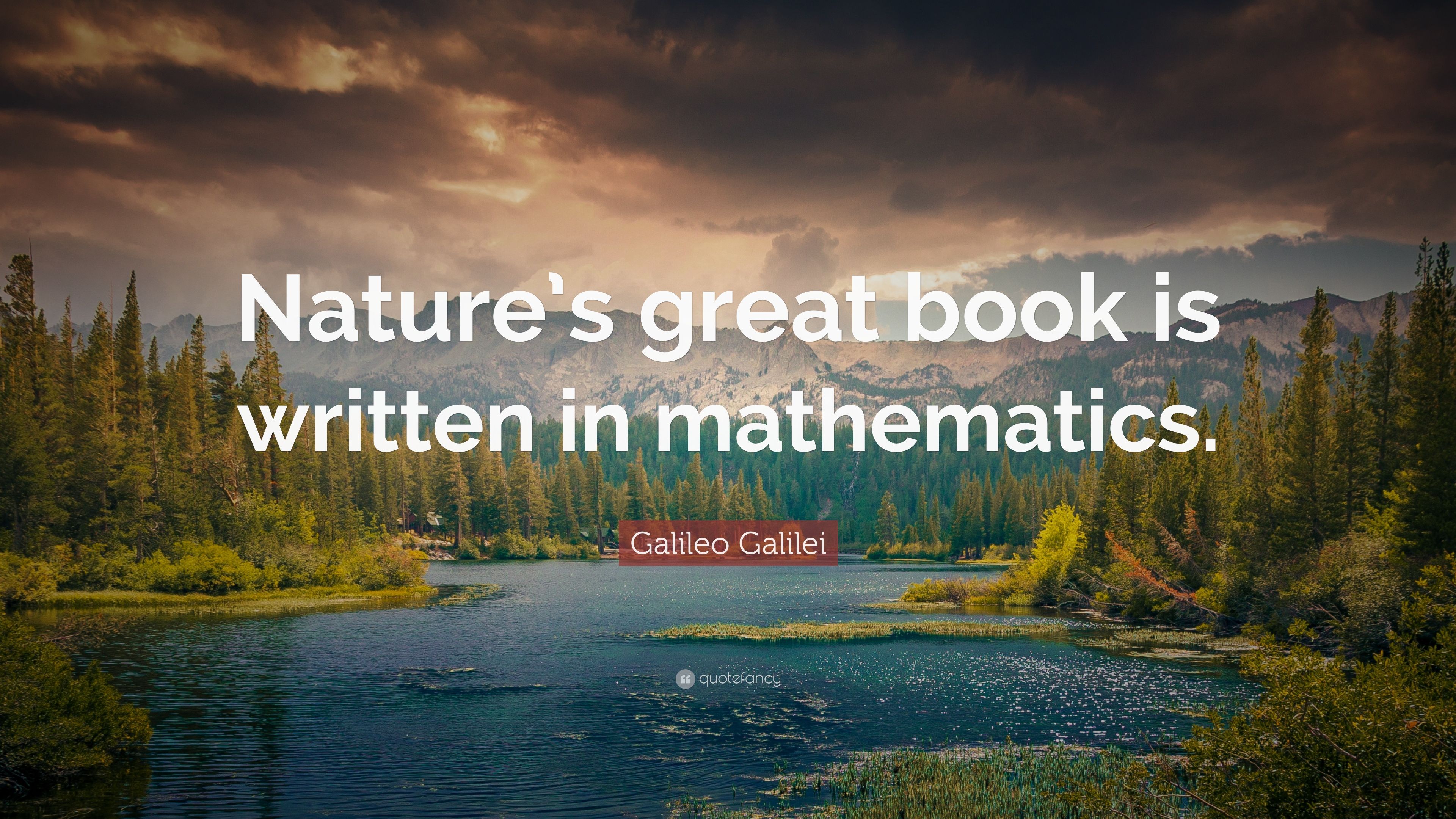Galileo Galilei Quote: “Nature's great book is written