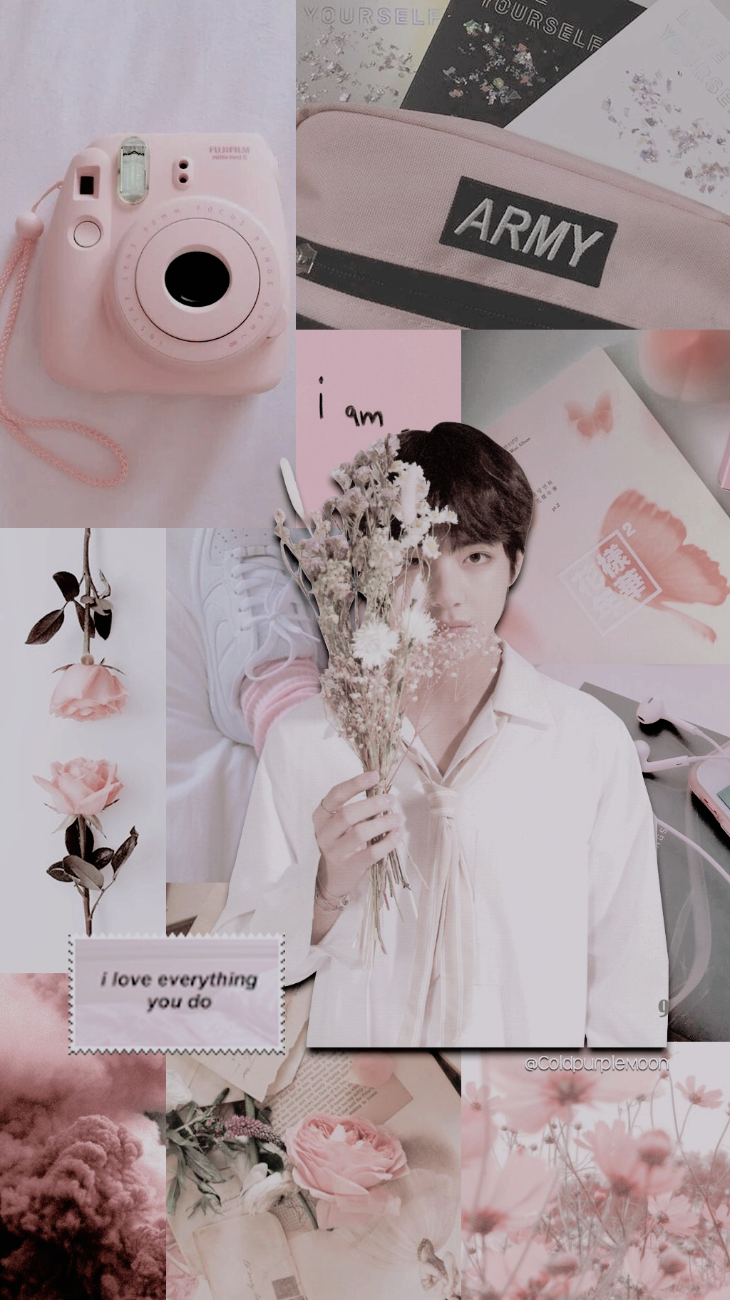 Wallpaper BTS Taehyung Pink Wallpaper Edit #Wallpaper #BTS