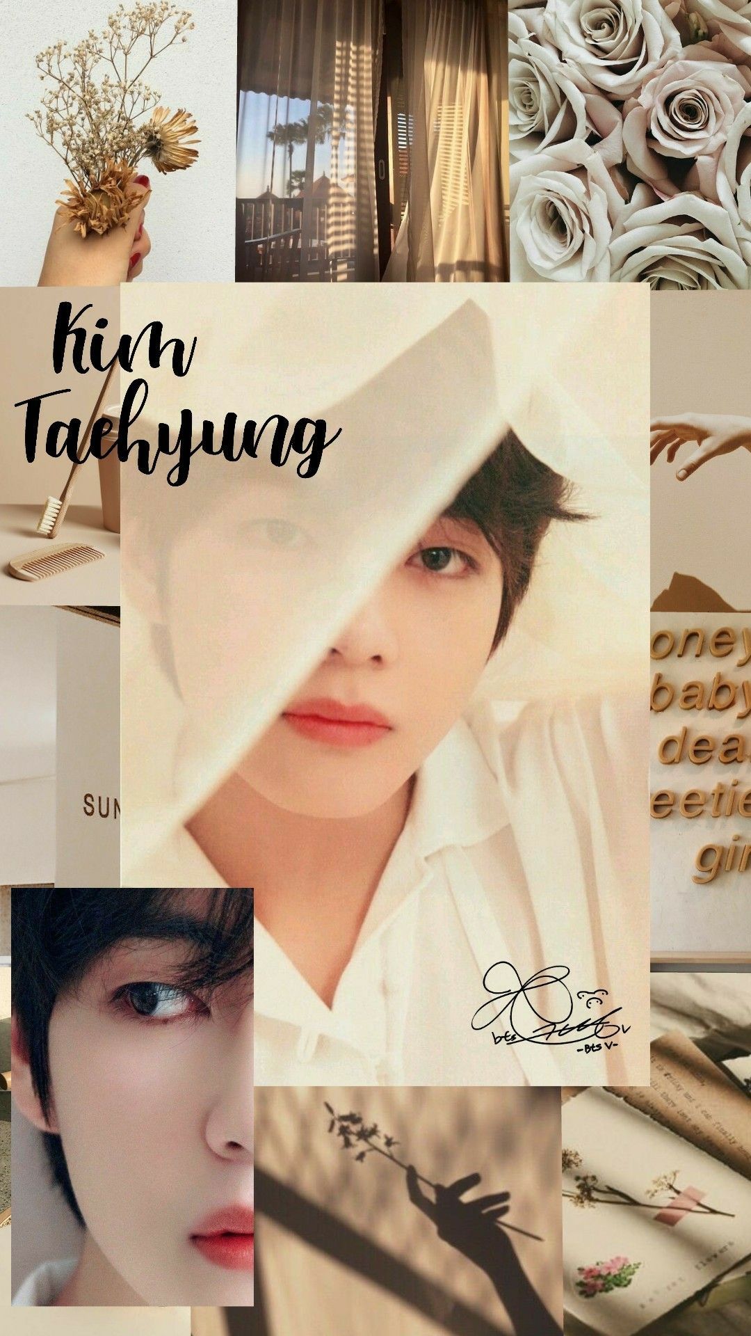 BTS Lockscreen Kim Taehyung.. V BTS. Selebritas, Gambar