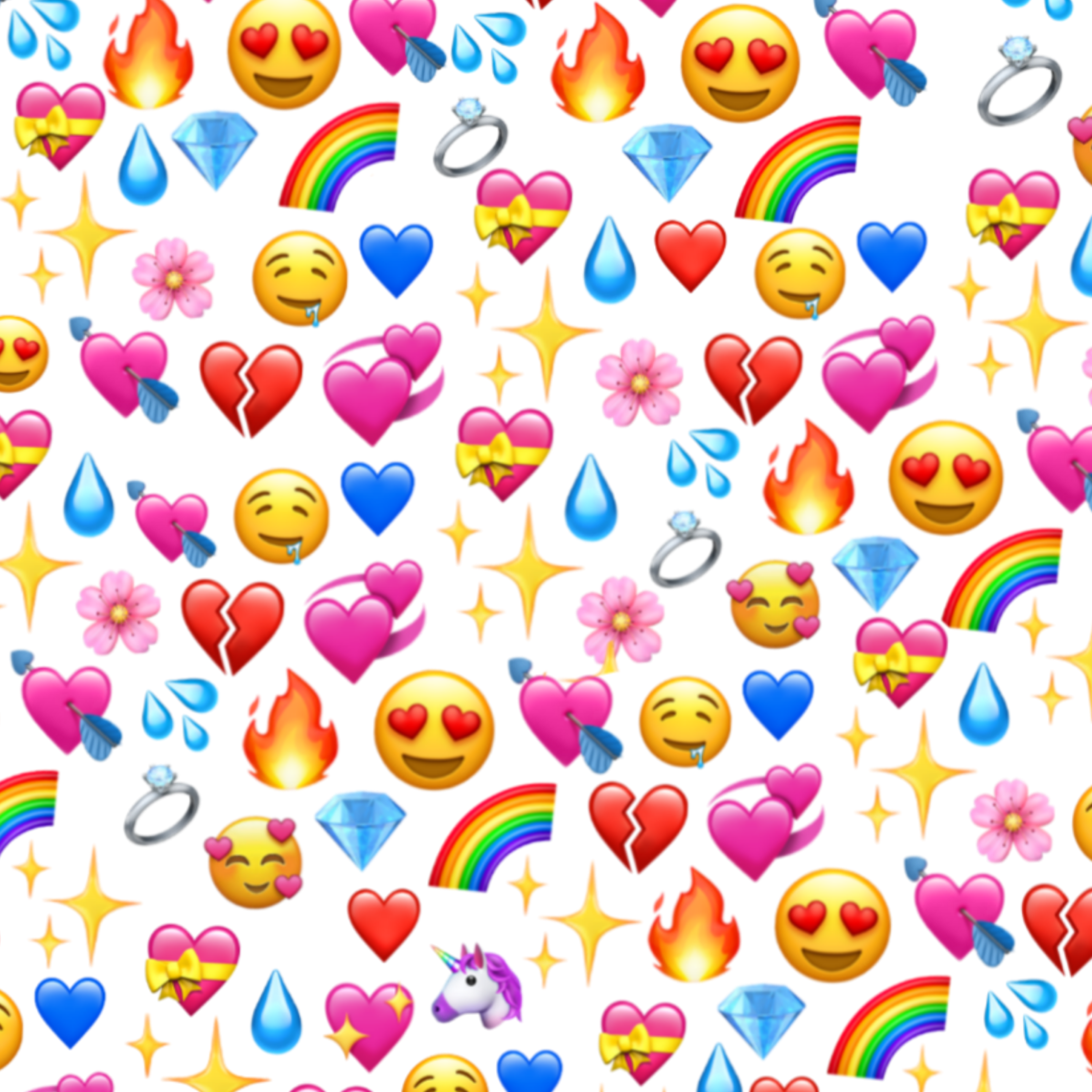 Heart Emoji Wallpaper Iphone Emoji Heart Eyes Wallpapers Wallpaper Cave