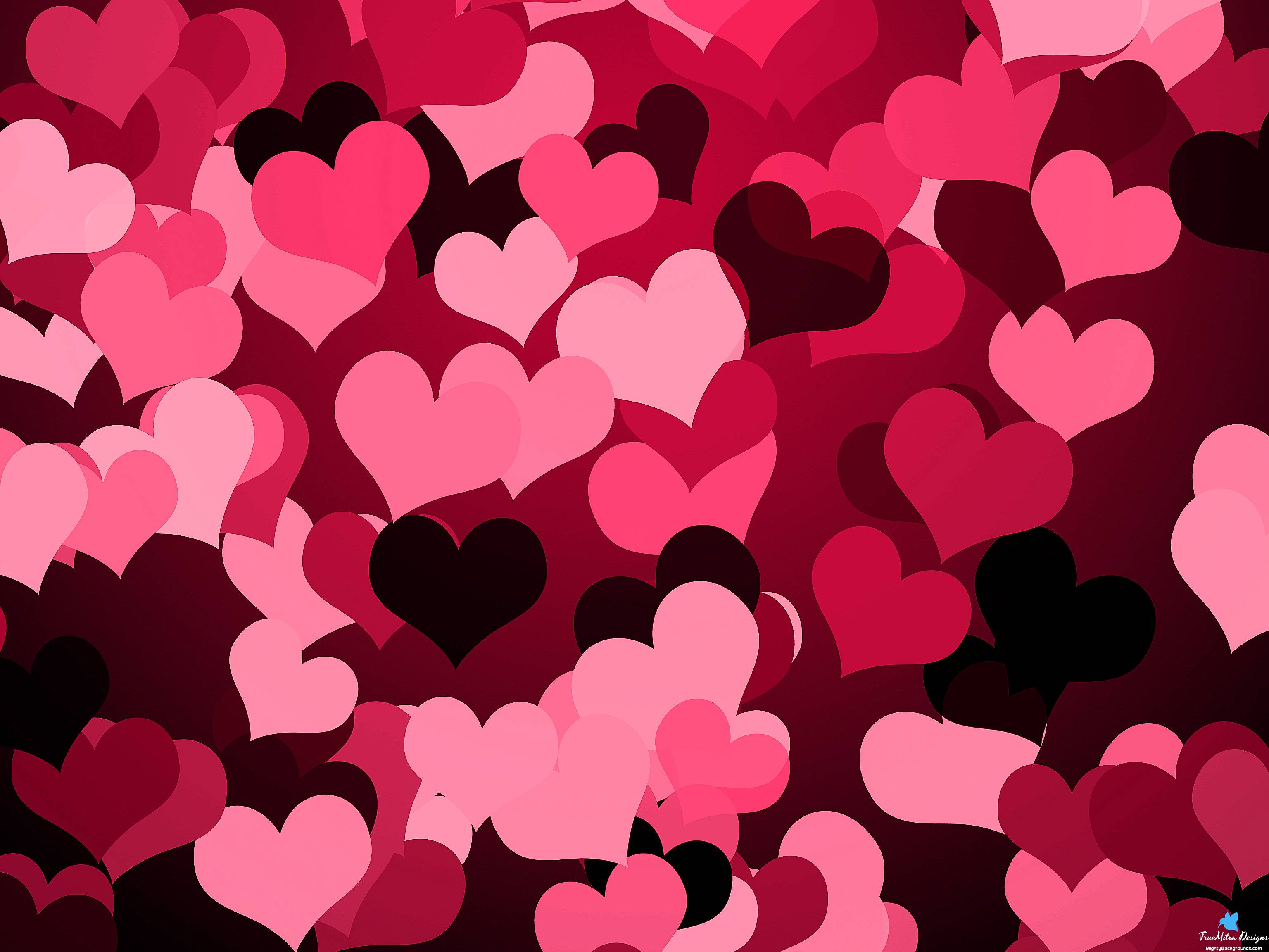 Heart Background. Pink Heart Wallpaper