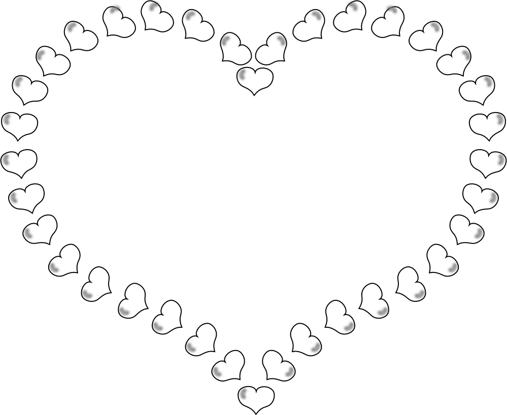Free Black And White Hearts Wallpaper, Download Free Clip Art