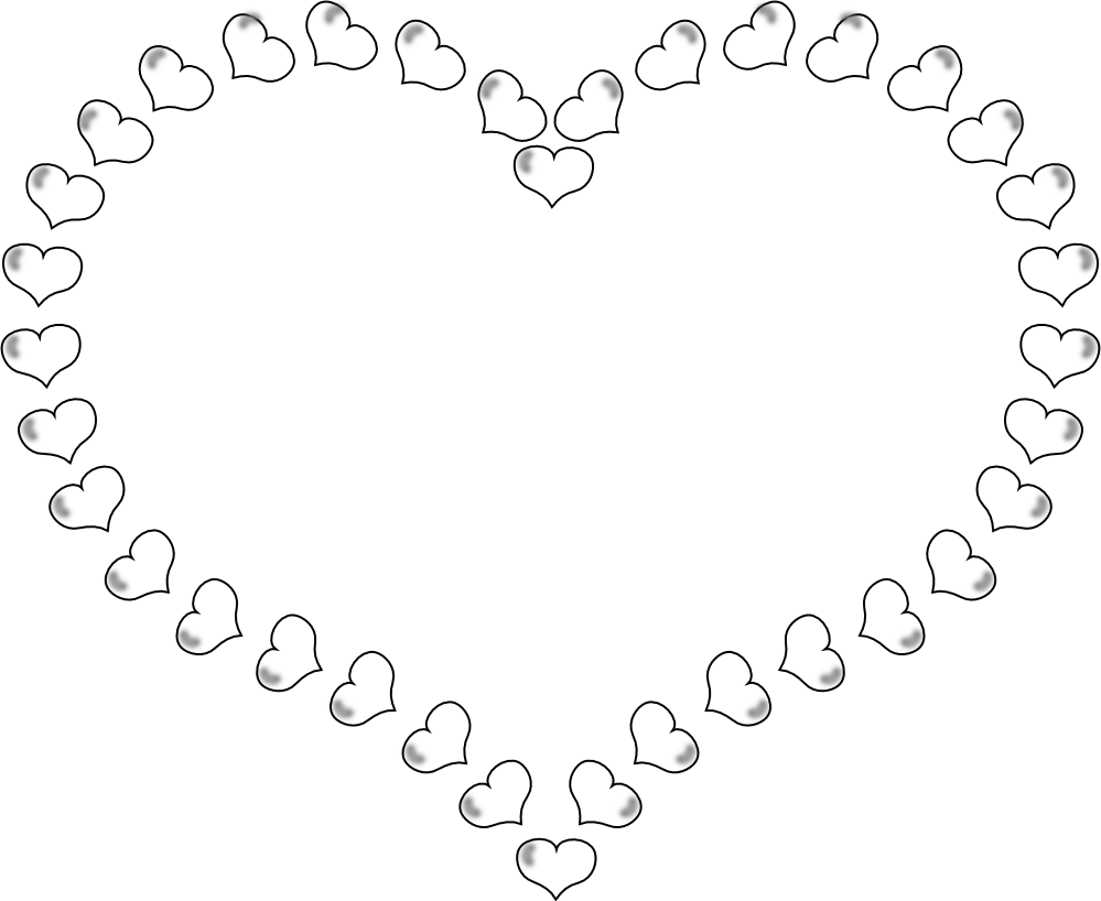 Free Black And White Hearts Wallpaper, Download Free Clip Art