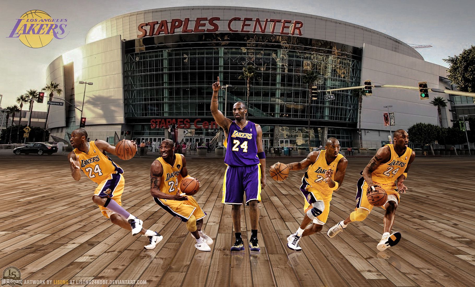 Kobe Bryant Lakers Staples Center Basketball HD Wallpaper. Lakers