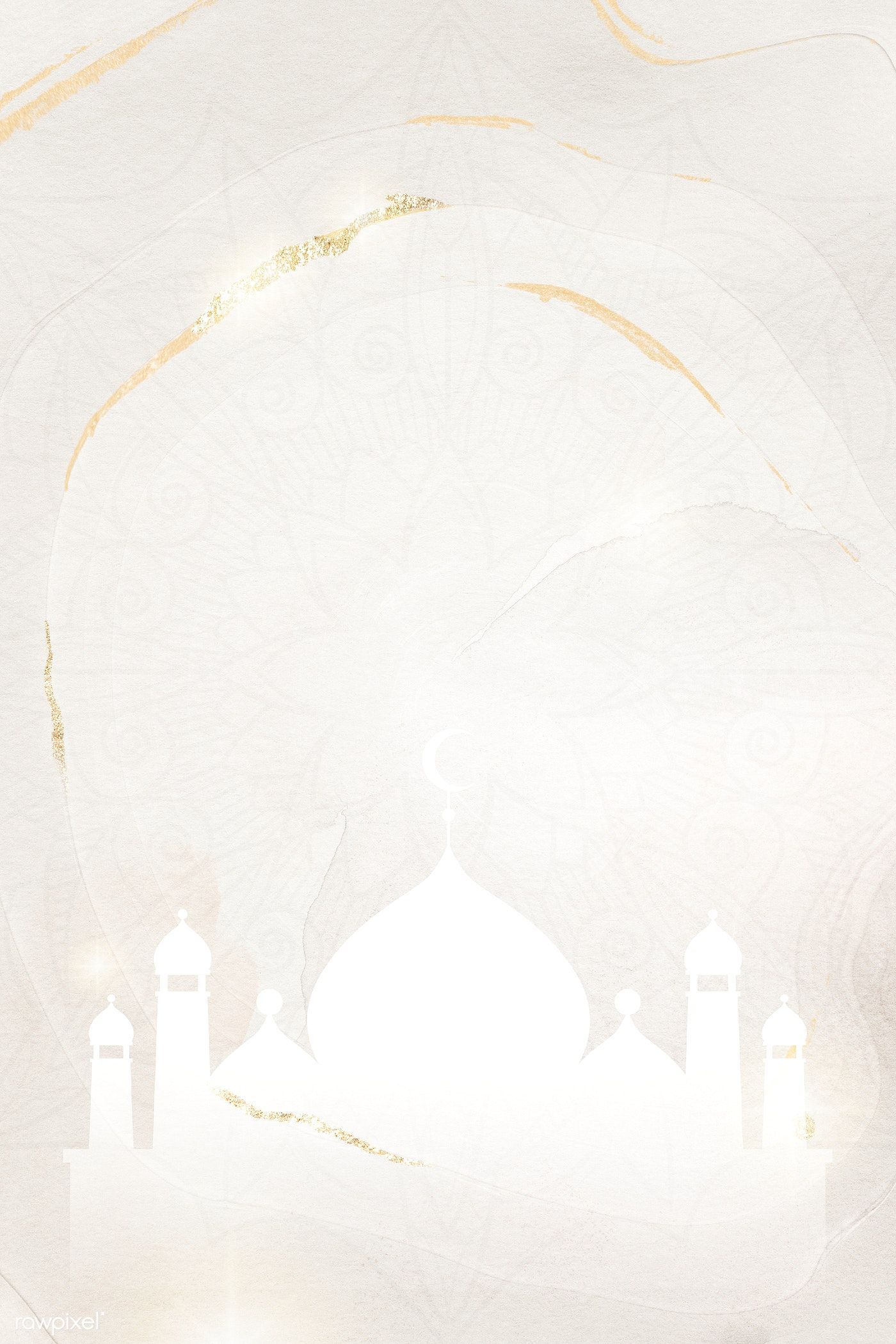 Golden glittery Eid Mubarak border. free image