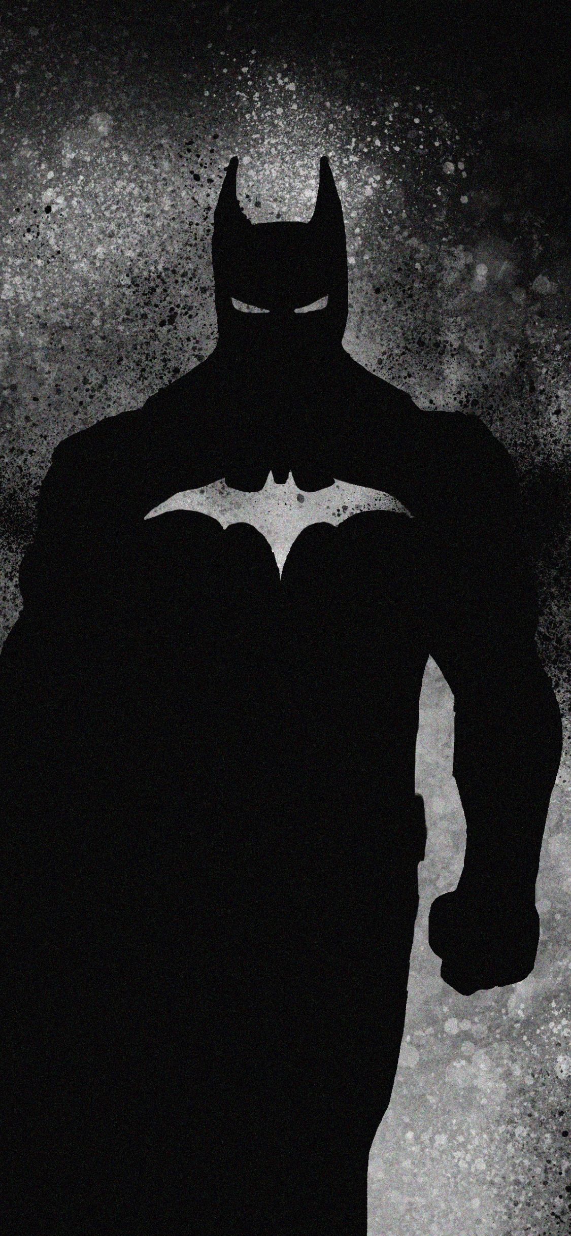 Download 1125x2436 wallpaper dark knight, batman, superhero, art