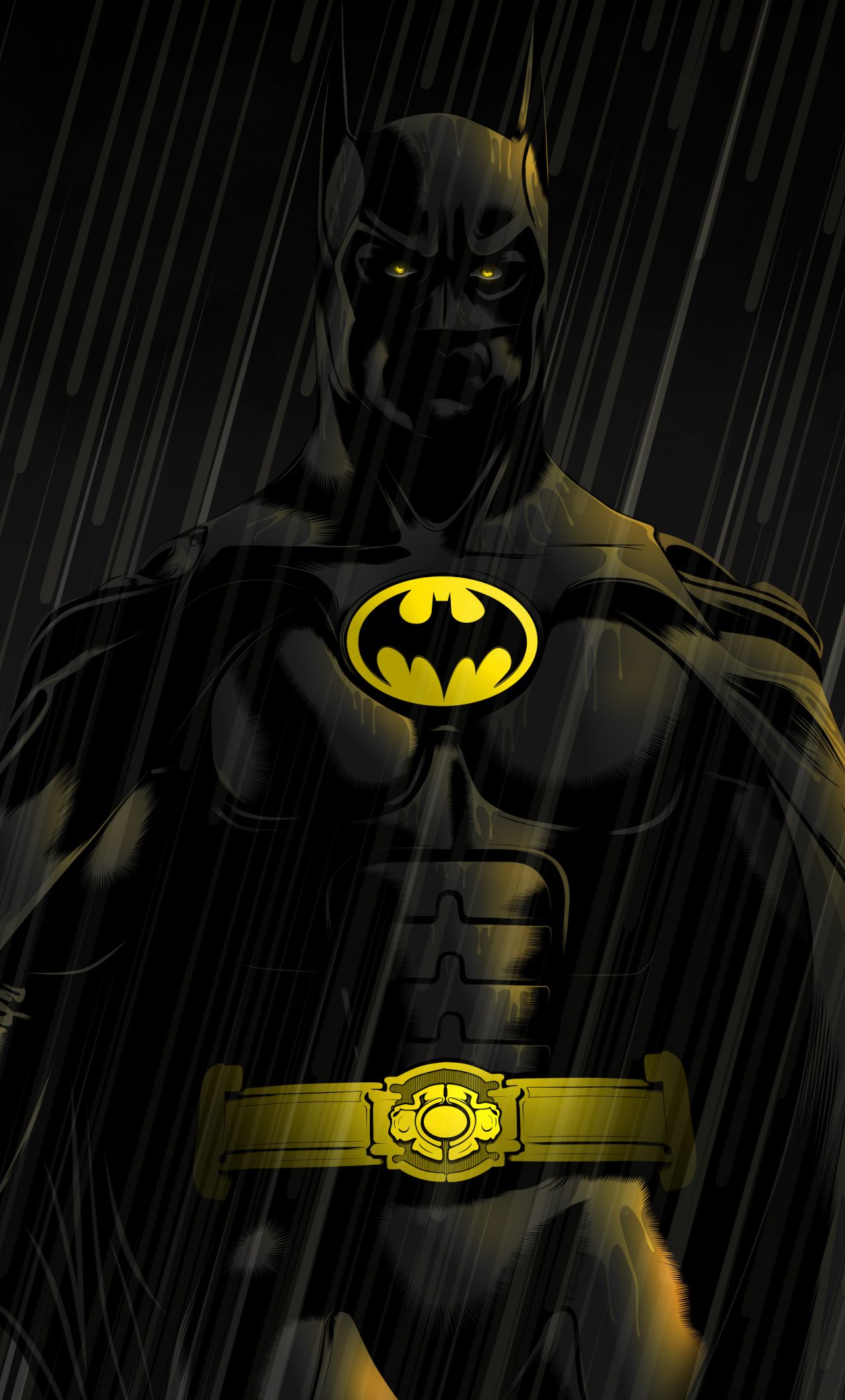 Download 1280x2120 wallpaper batman, dark, rain, artwork, iphone 6