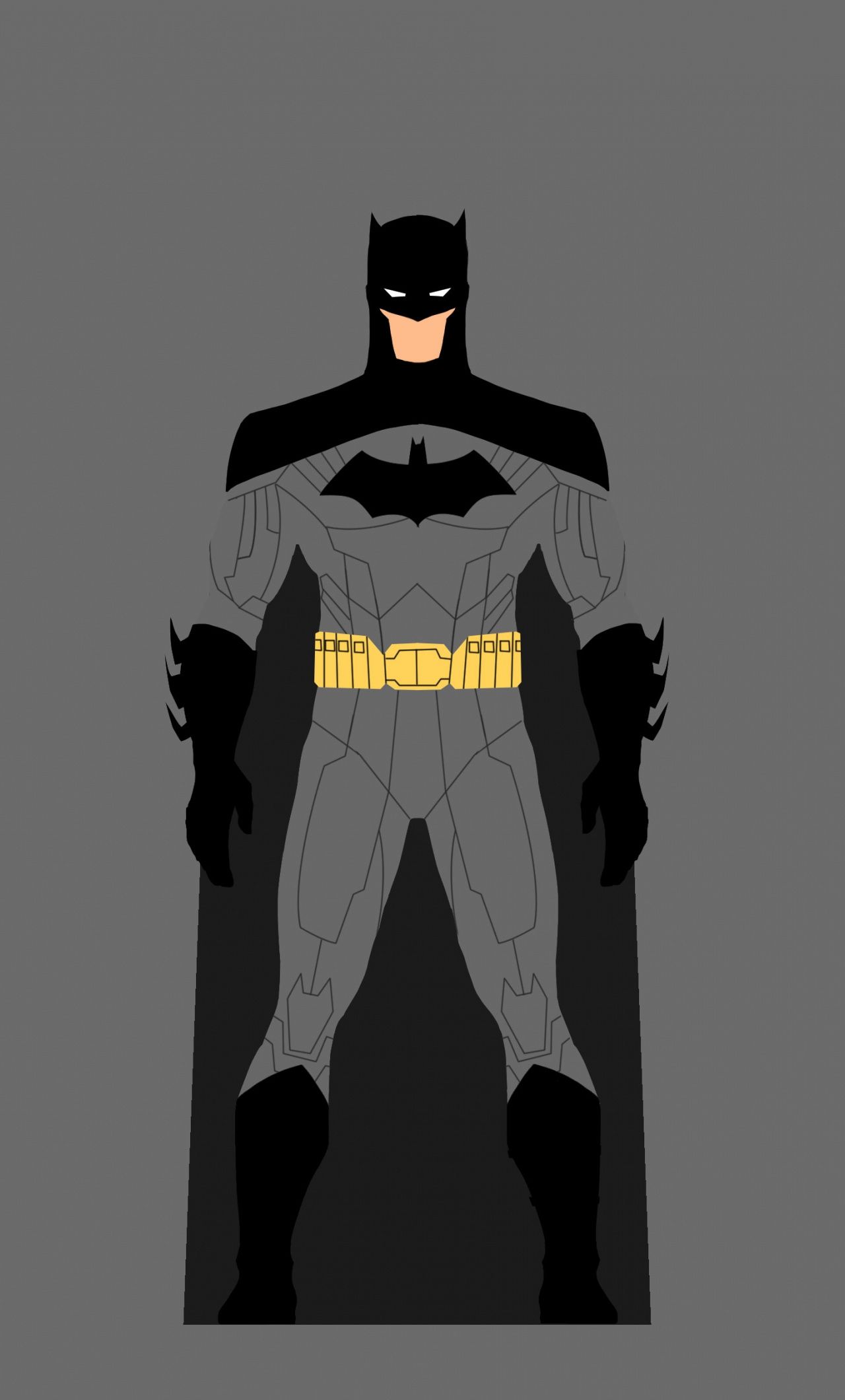 Download Dark knight, minimal, dc, superhero, Batman wallpaper
