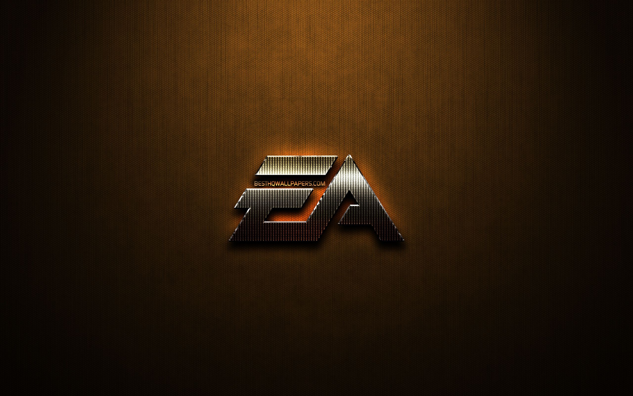Download wallpaper EA Games glitter logo, creative, Electronic