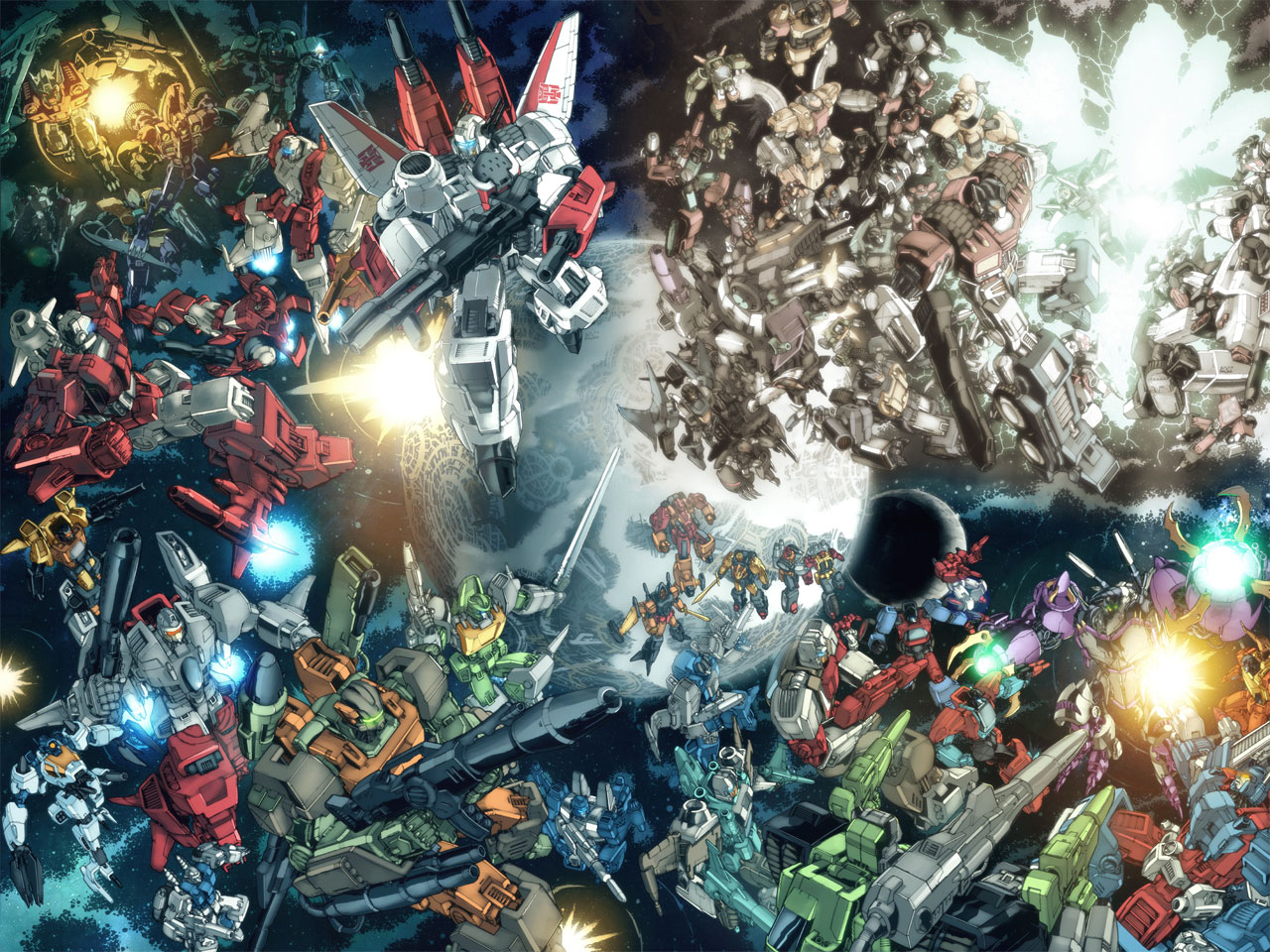 Full Cover of Transformers: Stormbringer Poster by Don Figueroa News. Transformers, Battle, Transformers comic