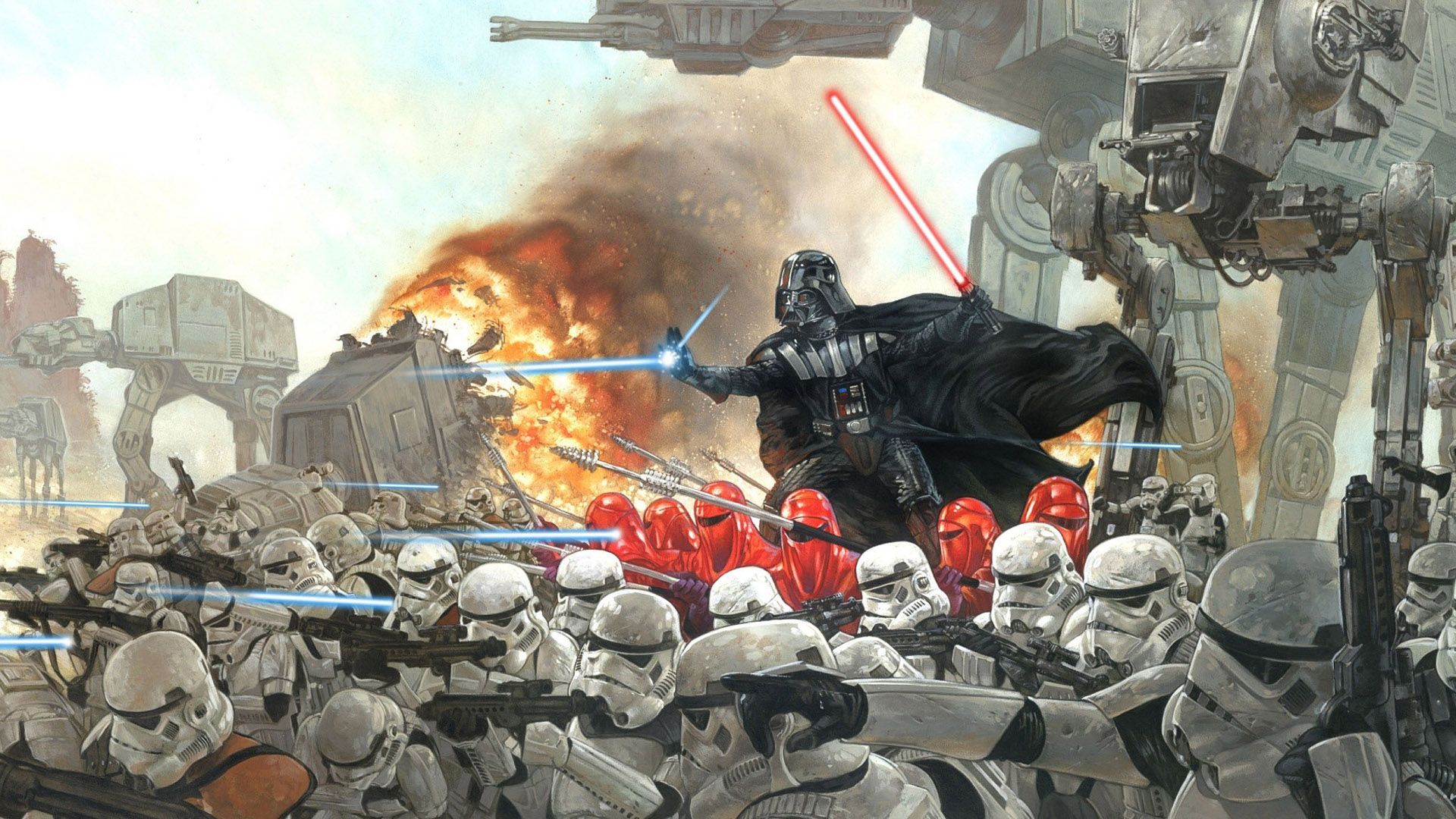 Star Wars Battle HD wallpaper