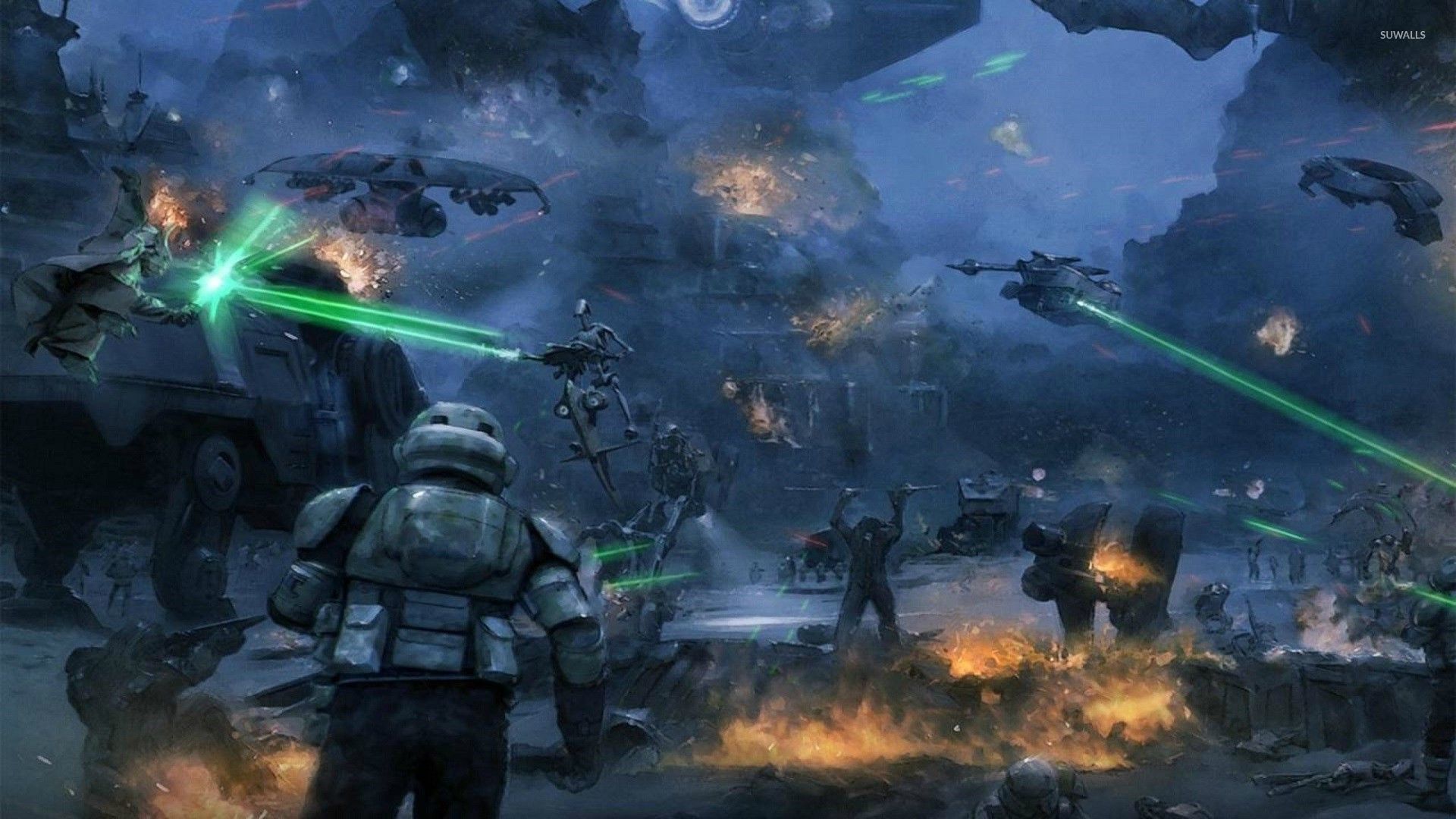 star wars space battle background