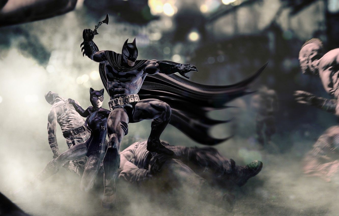 Wallpaper batman, art, Batman: Arkham City, Catwoman, Selina Kyle
