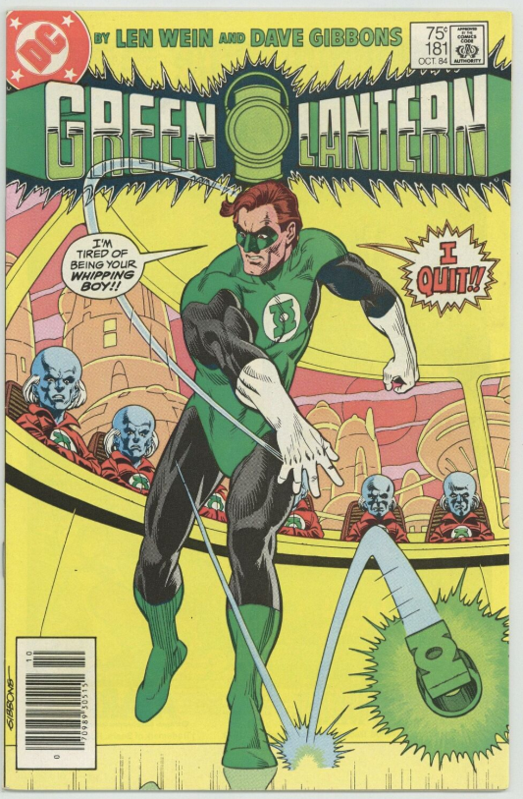 Take This Job- and Shove It!; Hal Jordan resigns as Earth's