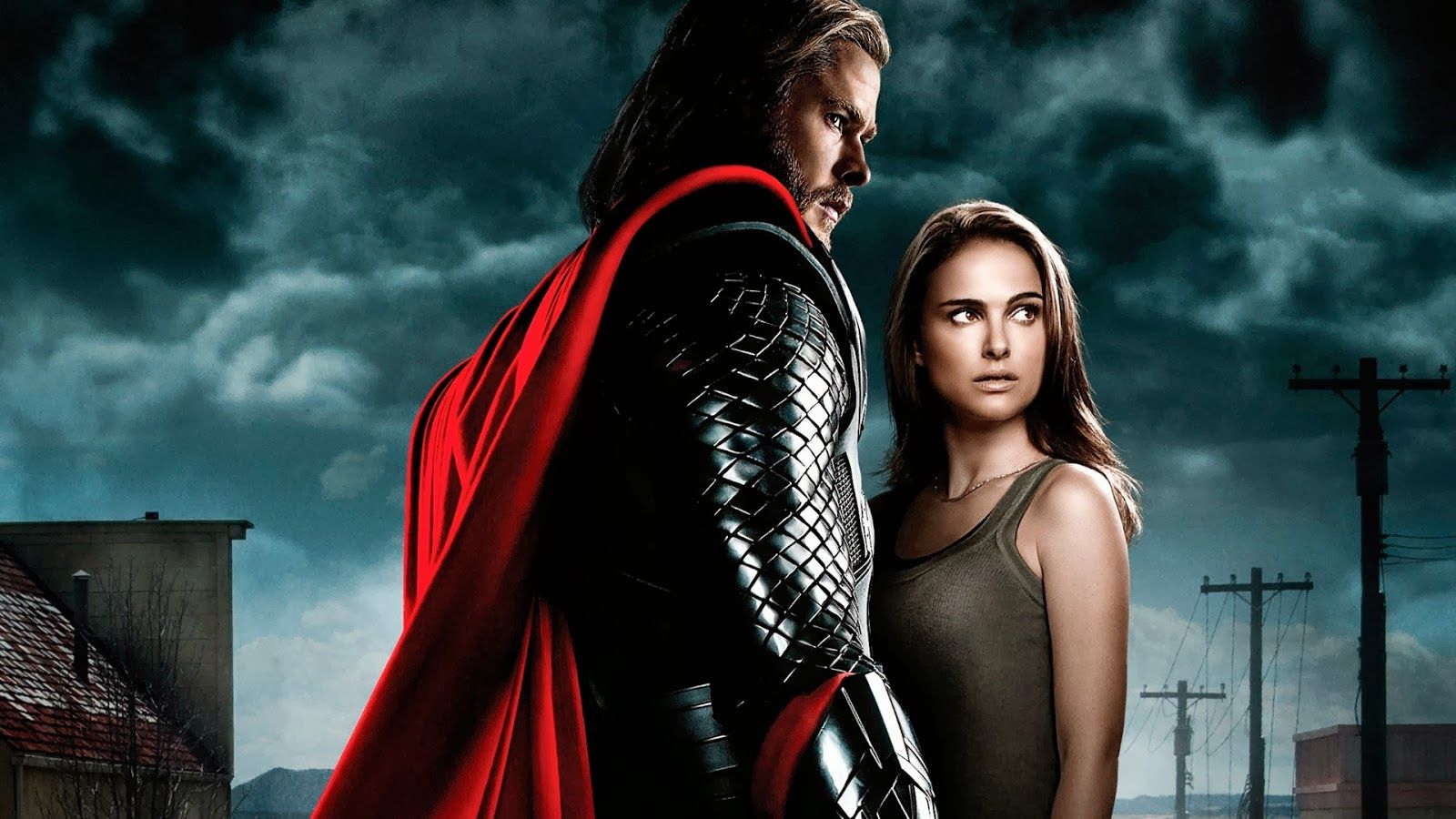 MovieWallpaperz: Thor and Jane Foster Wallpaper