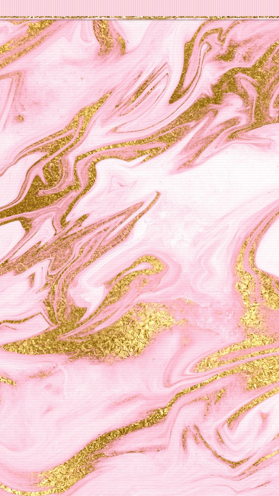 Pink And Gold Marble HD Wallpaper