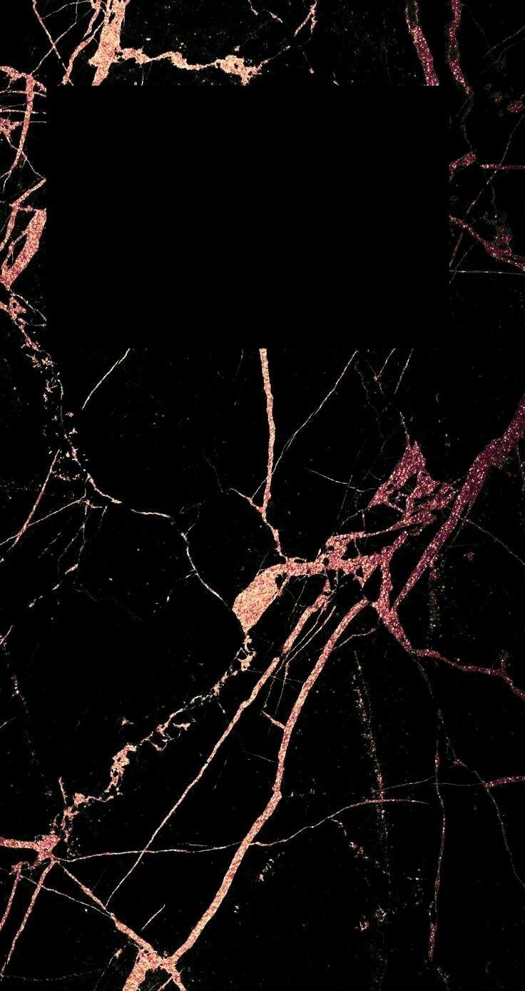 Black and rose gold marble. Gold wallpaper iphone, Rose gold