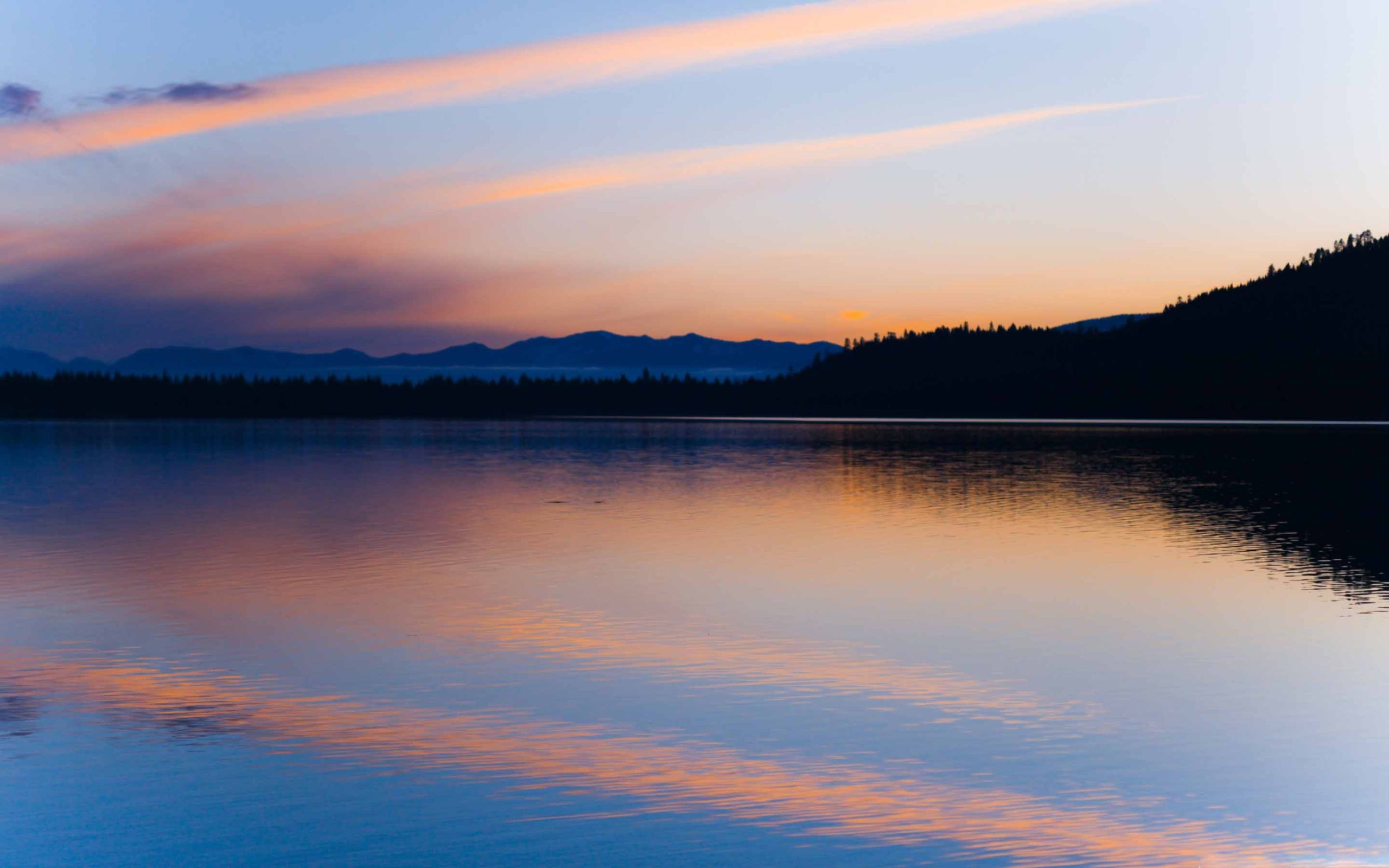 Peaceful Lake At Dusk MacBook Air Wallpaper Download