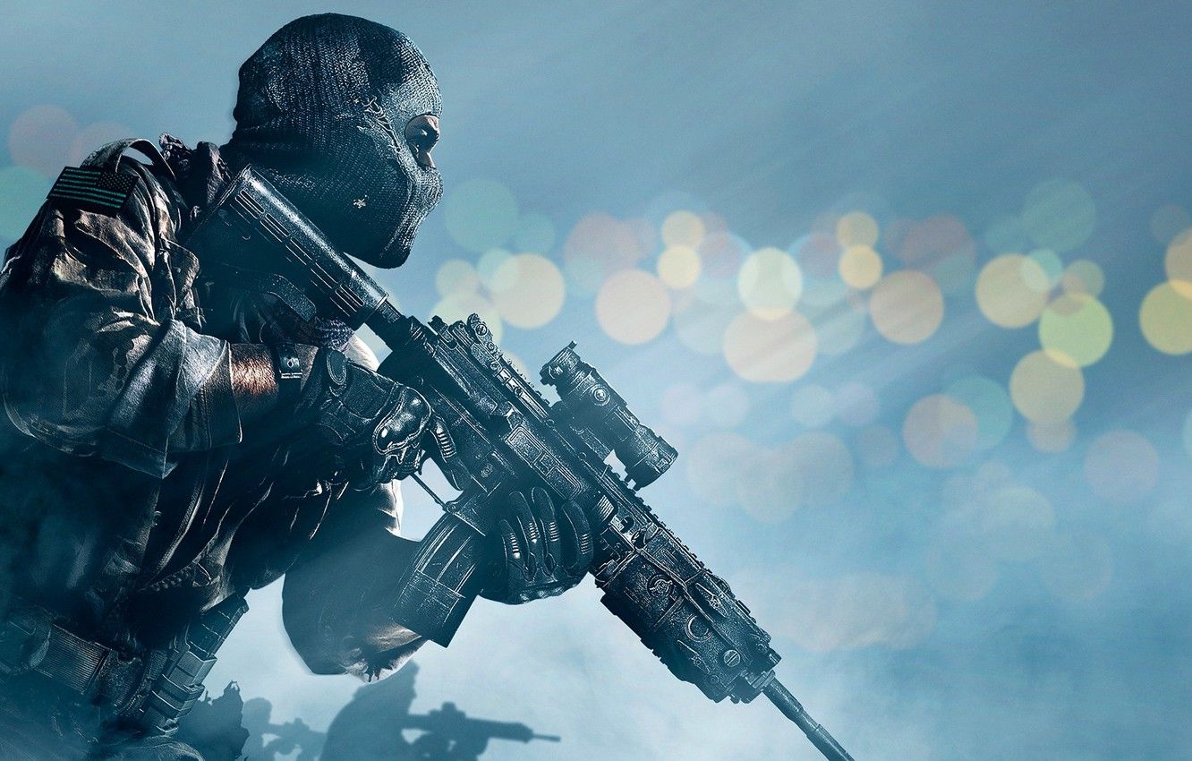 Wallpaper Soldiers, Weapons, Mask, Military, Activision, Infinity