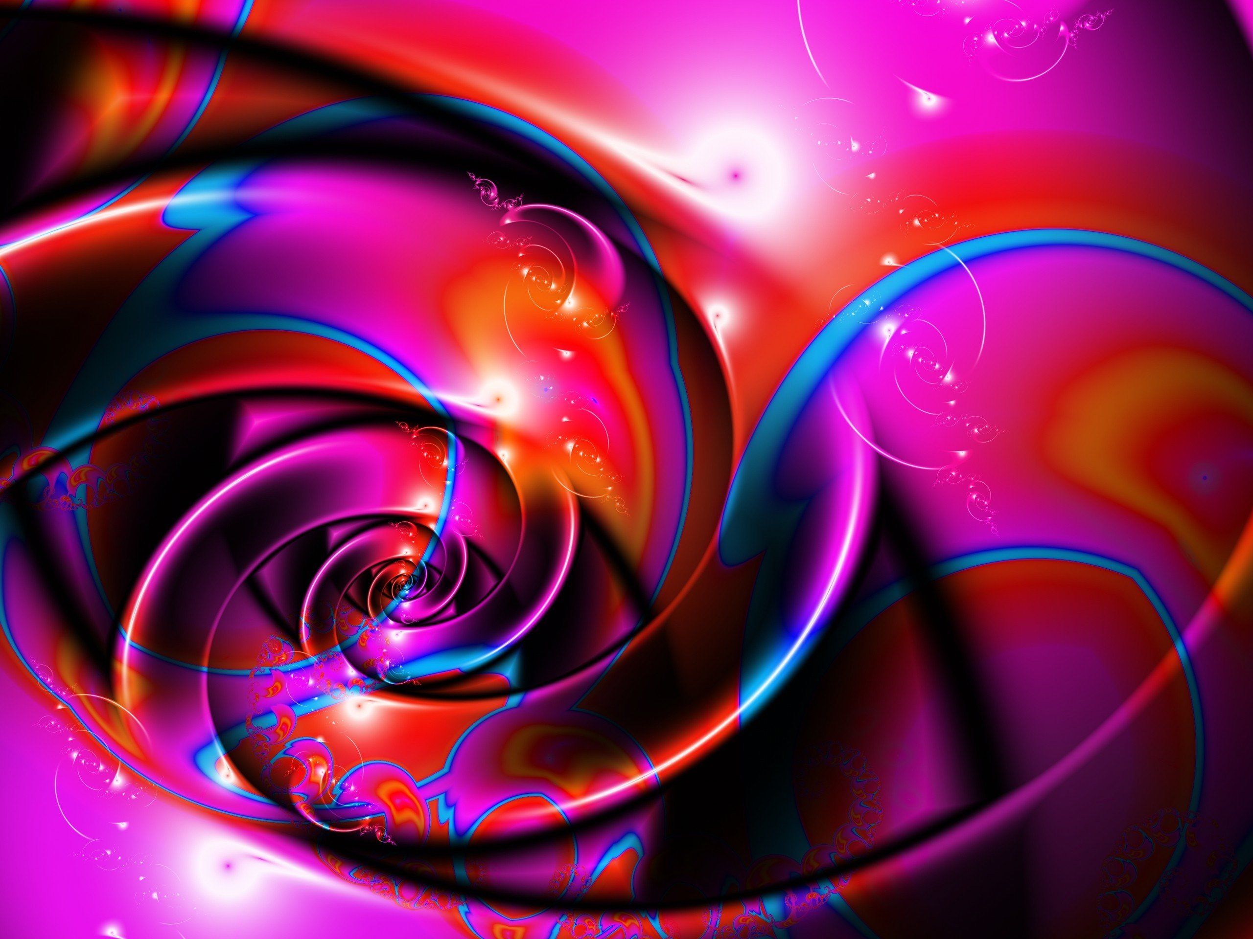 abstract, Fractals, Swirls, Spirals Wallpaper HD / Desktop