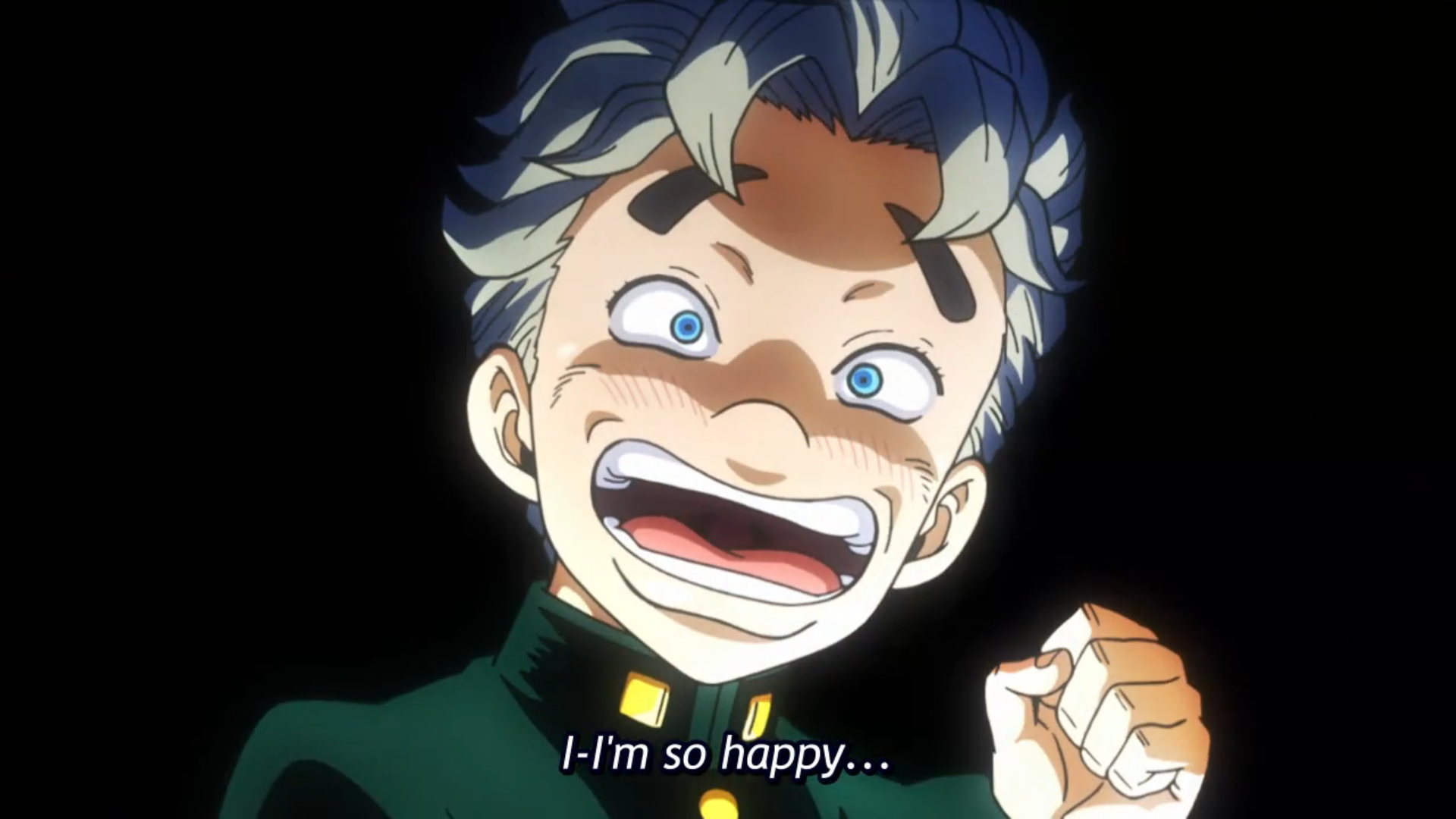 A happy Koichi is a creepy one. JoJo's Bizarre Adventure. Know