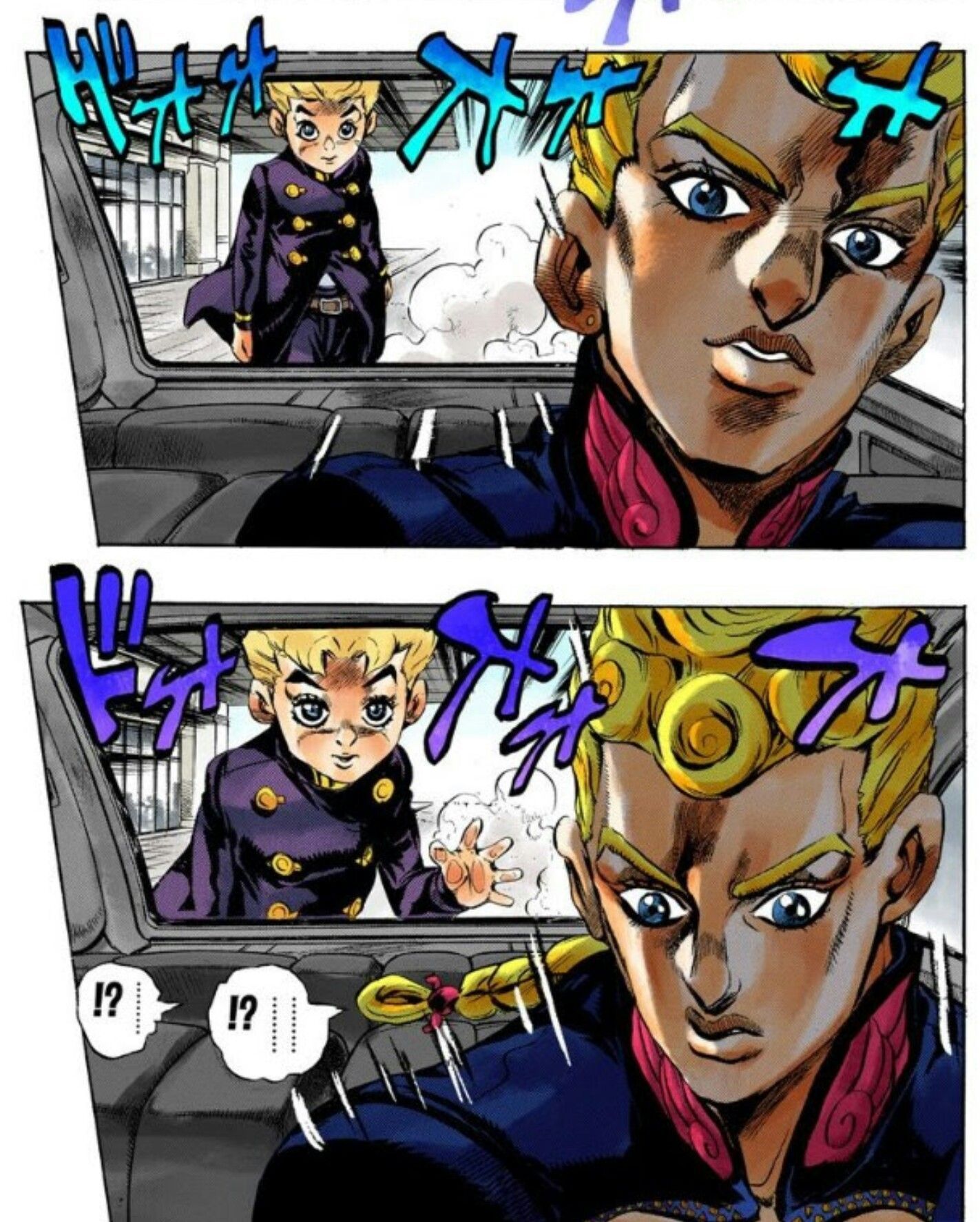 Koichi Hirose e Giorno Giovanna in Vento Aureo