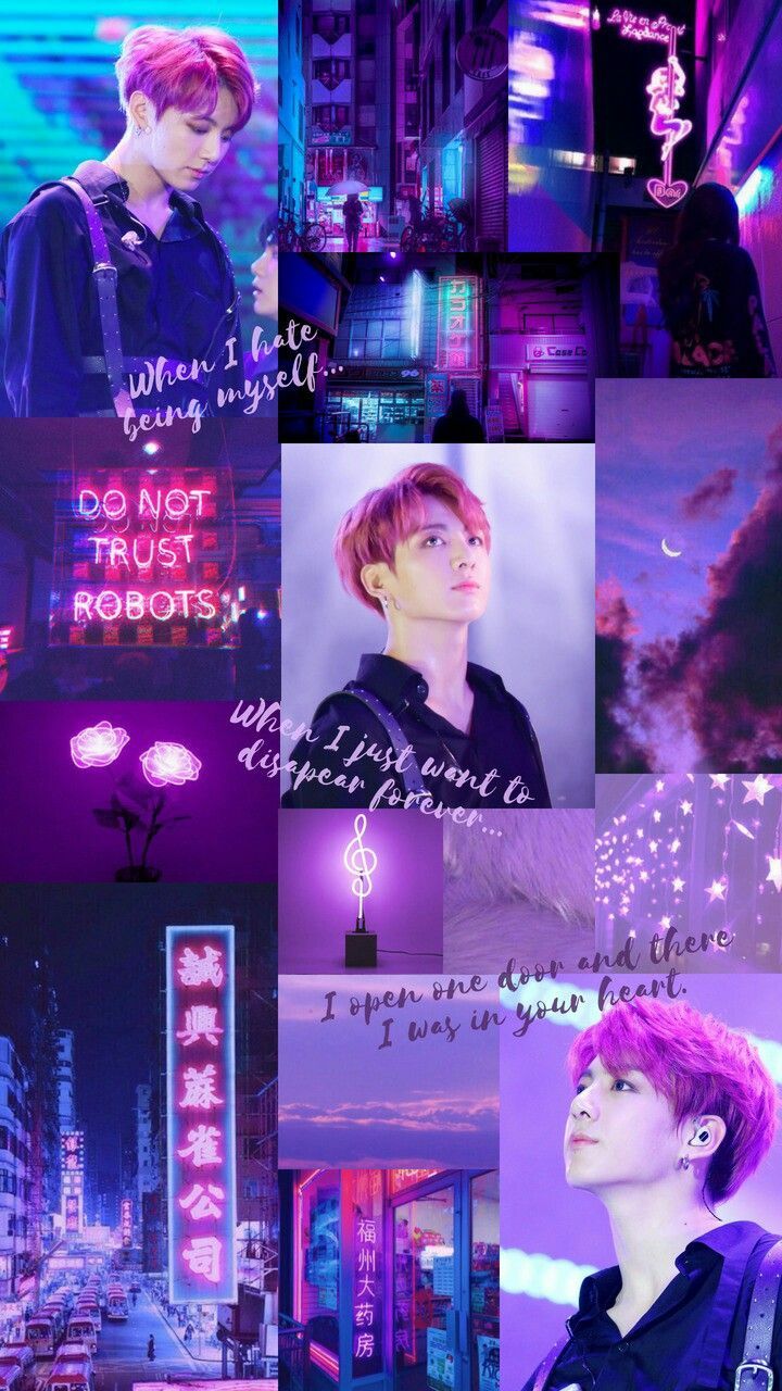 Bts Jungkook Purple Aesthetic Wallpaper Wallpaper Jungkook Purple