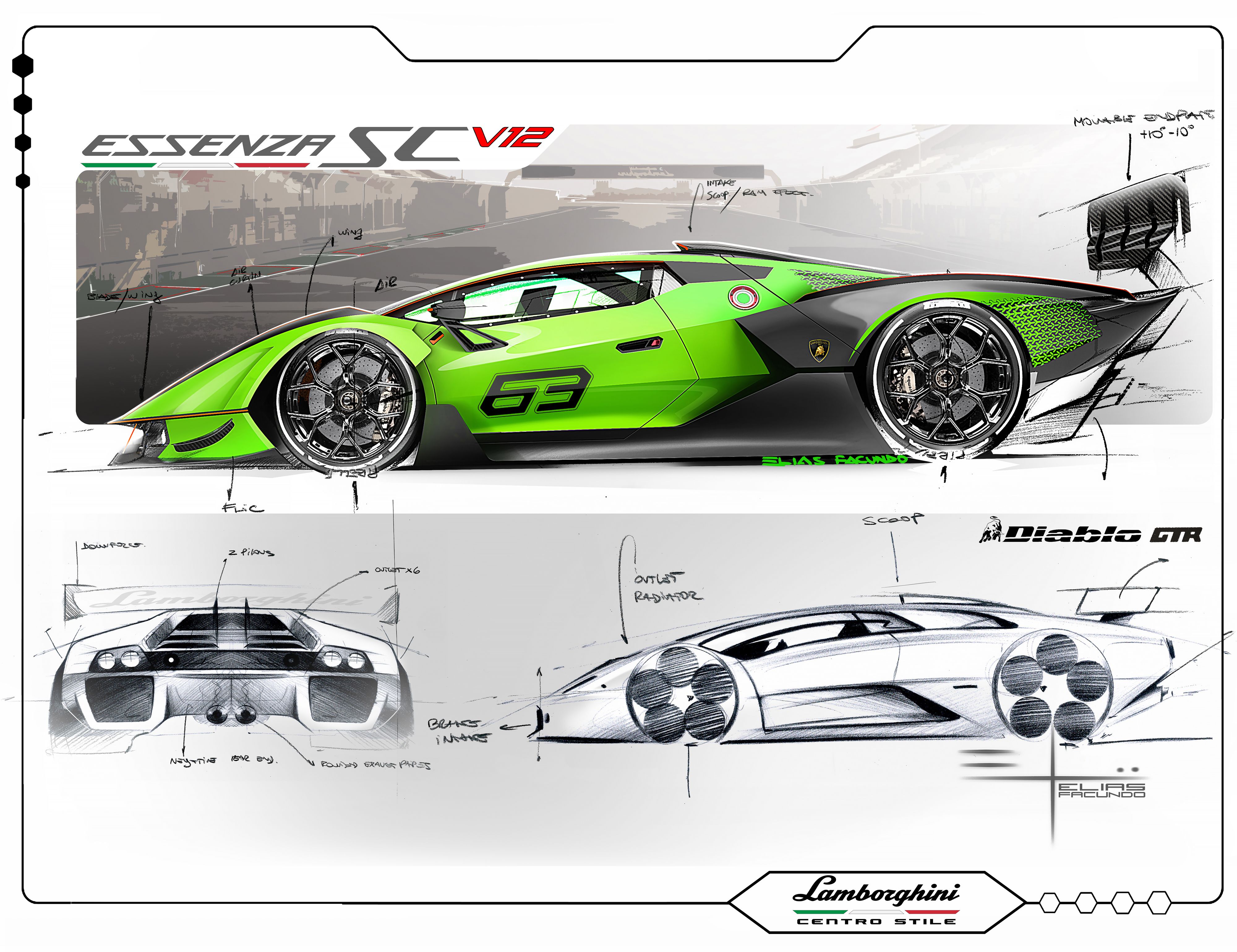 The Lamborghini Essenza SCV12 is the Most Powerful Lamborghini
