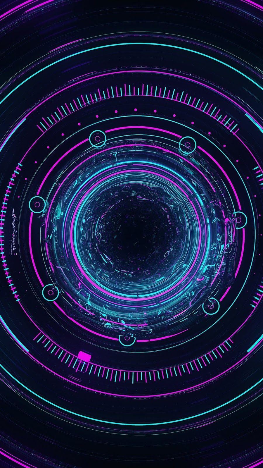 Abstract Circle #wallpaper #iphone #android #background #followme. Technology wallpaper, Neon wallpaper, Android wallpaper