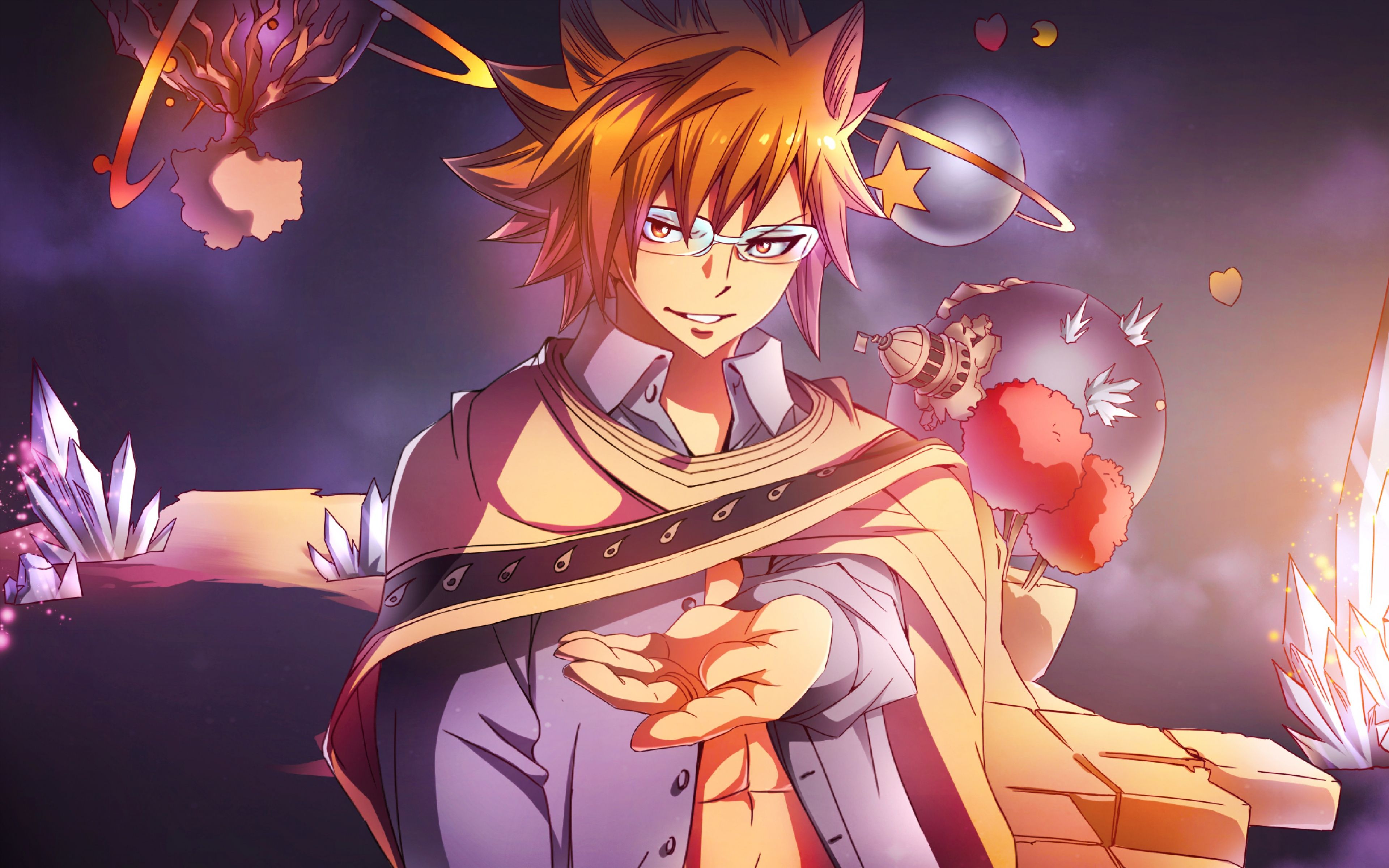 Wallpaper fairy tail, loke, guy, glasses. Fairy tail