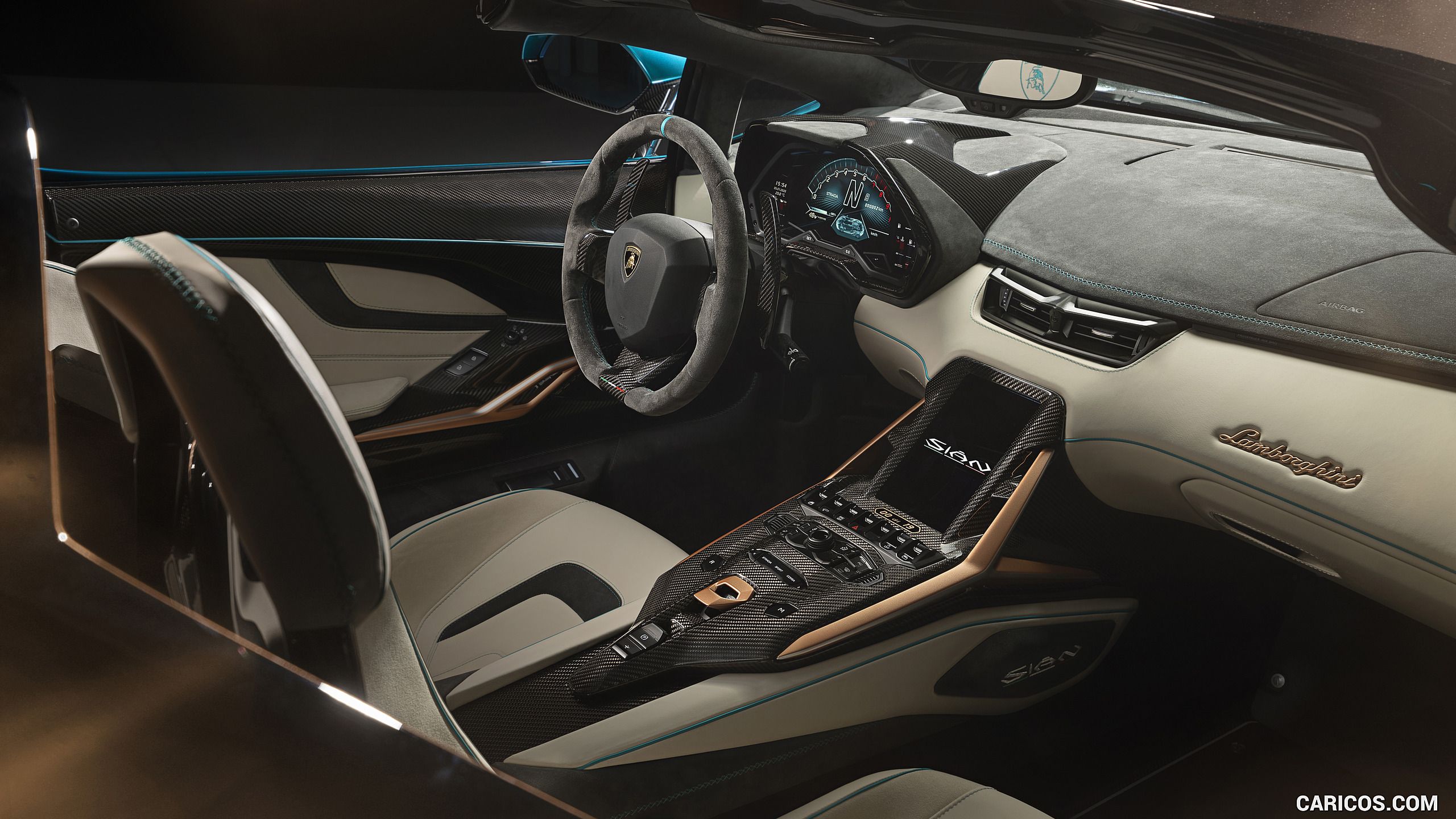 Lamborghini Sián Roadster. HD Wallpaper