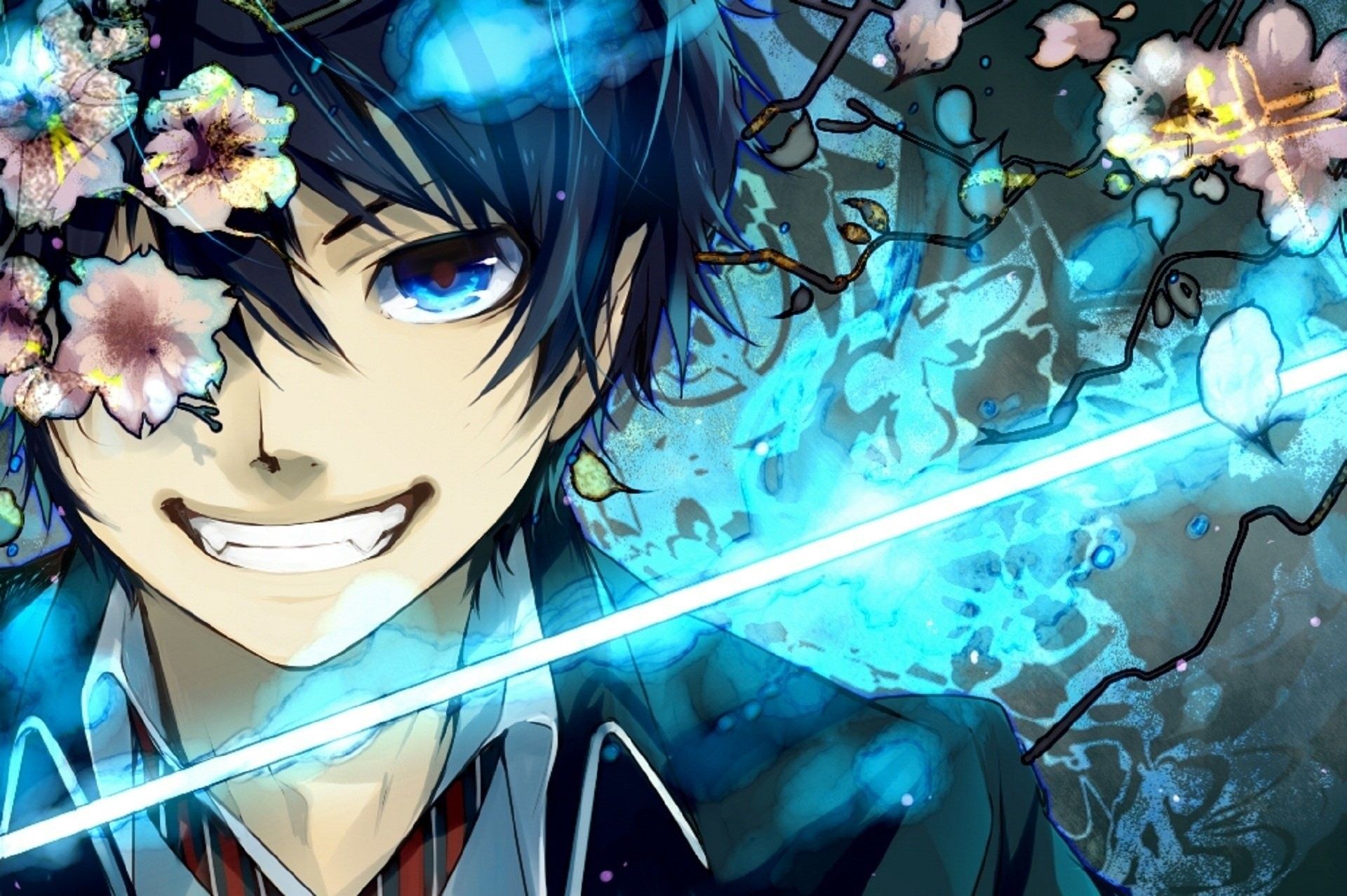 Anime Blue Wallpapers Wallpaper Cave