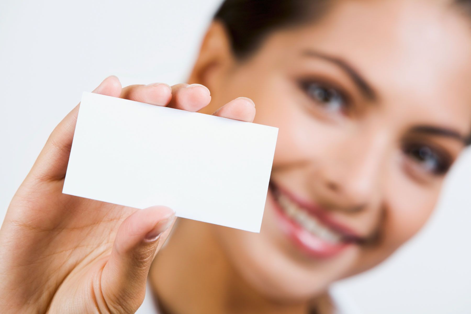 Holding blank business card material 23724 Wallpaper
