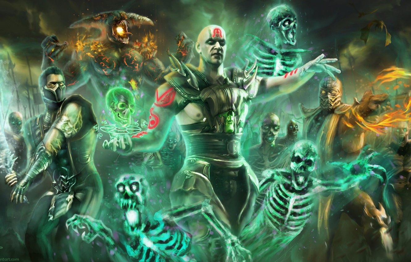 Wallpaper Undead, Army, Scorpion, Sub Zero, Skeleton, Necromancer