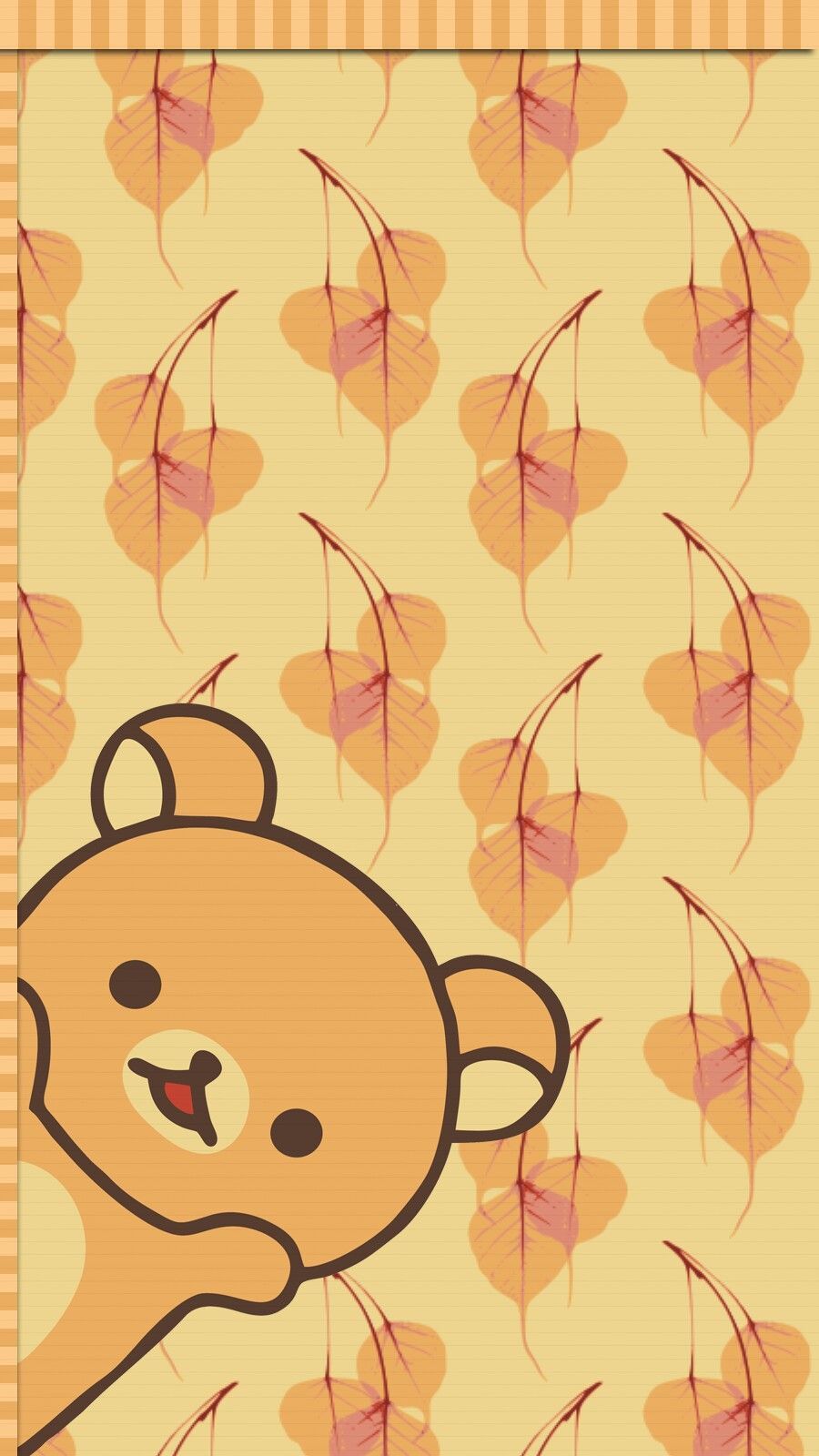 autumn #rilakkuma #wallpaper #iphone #freebie. Wallpaper iphone