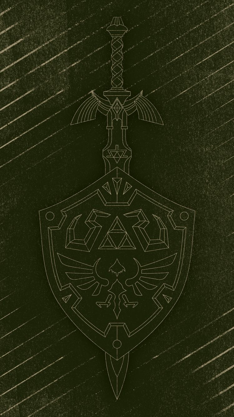I made some simple mobile wallpaper based on the master sword