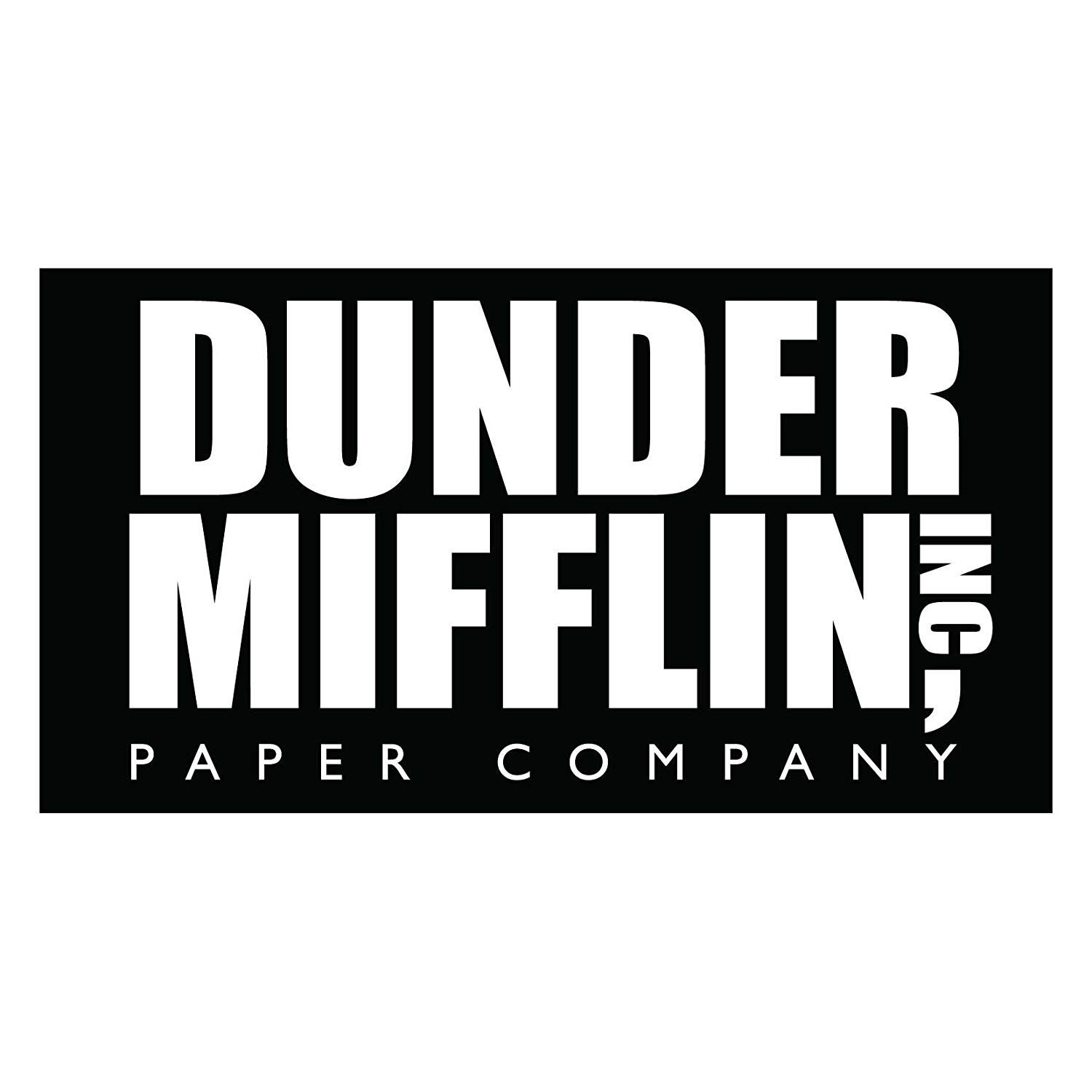 Dunder Mifflin Logo Mifflin Logo Black And White