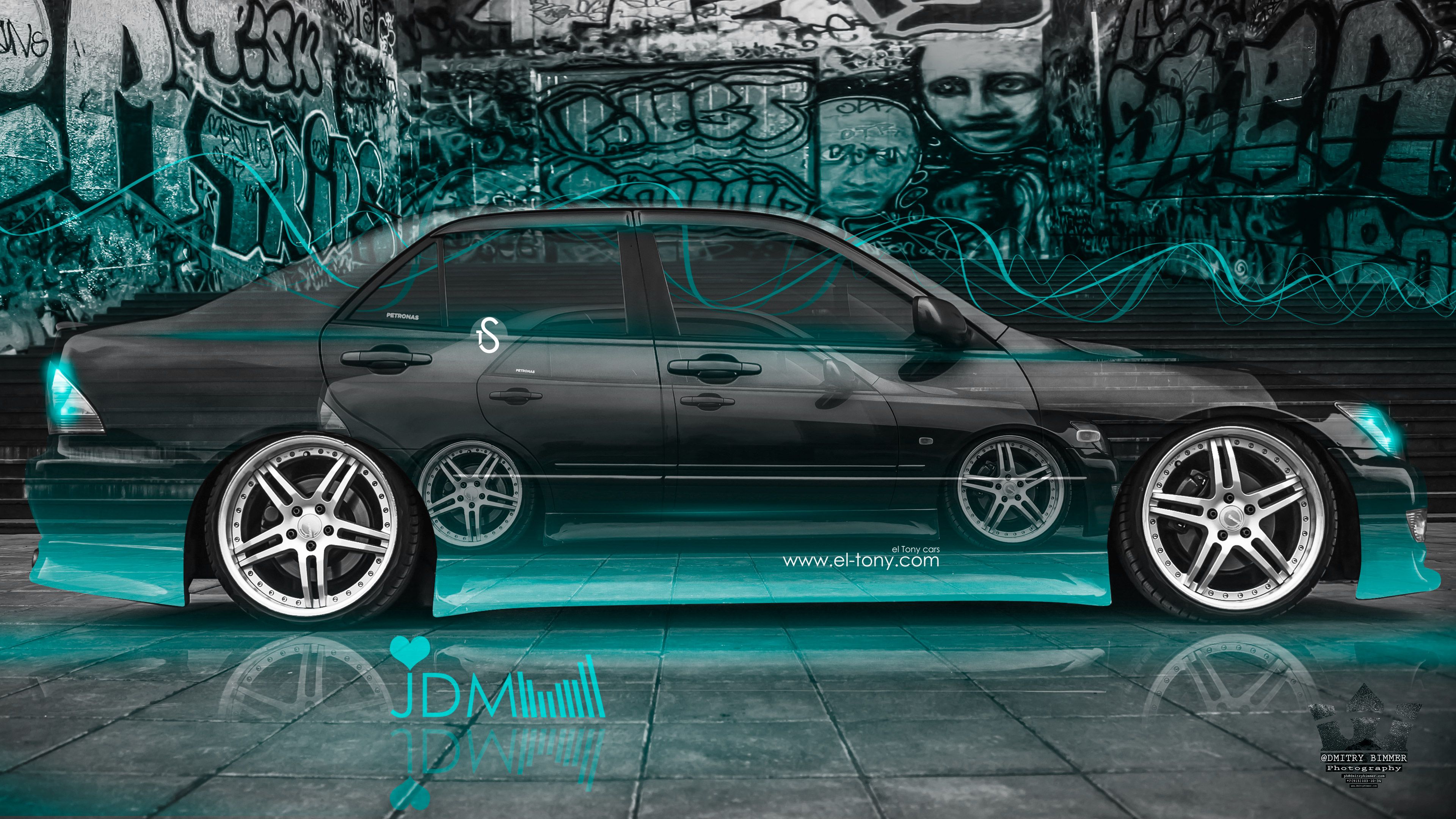 Toyota Altezza Two Cars JDM 2X Tuning Crystal Car 2016 Wallpaper