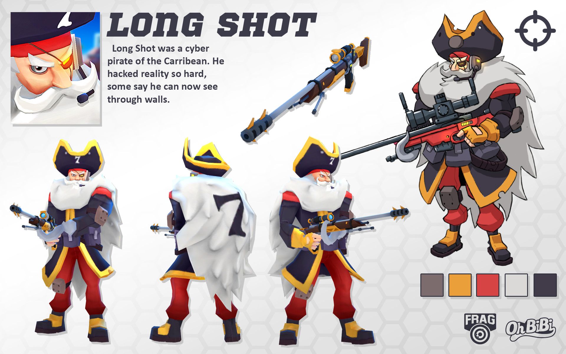 LONG SHOT // Frag Pro Shooter Character, Oh BiBi Art