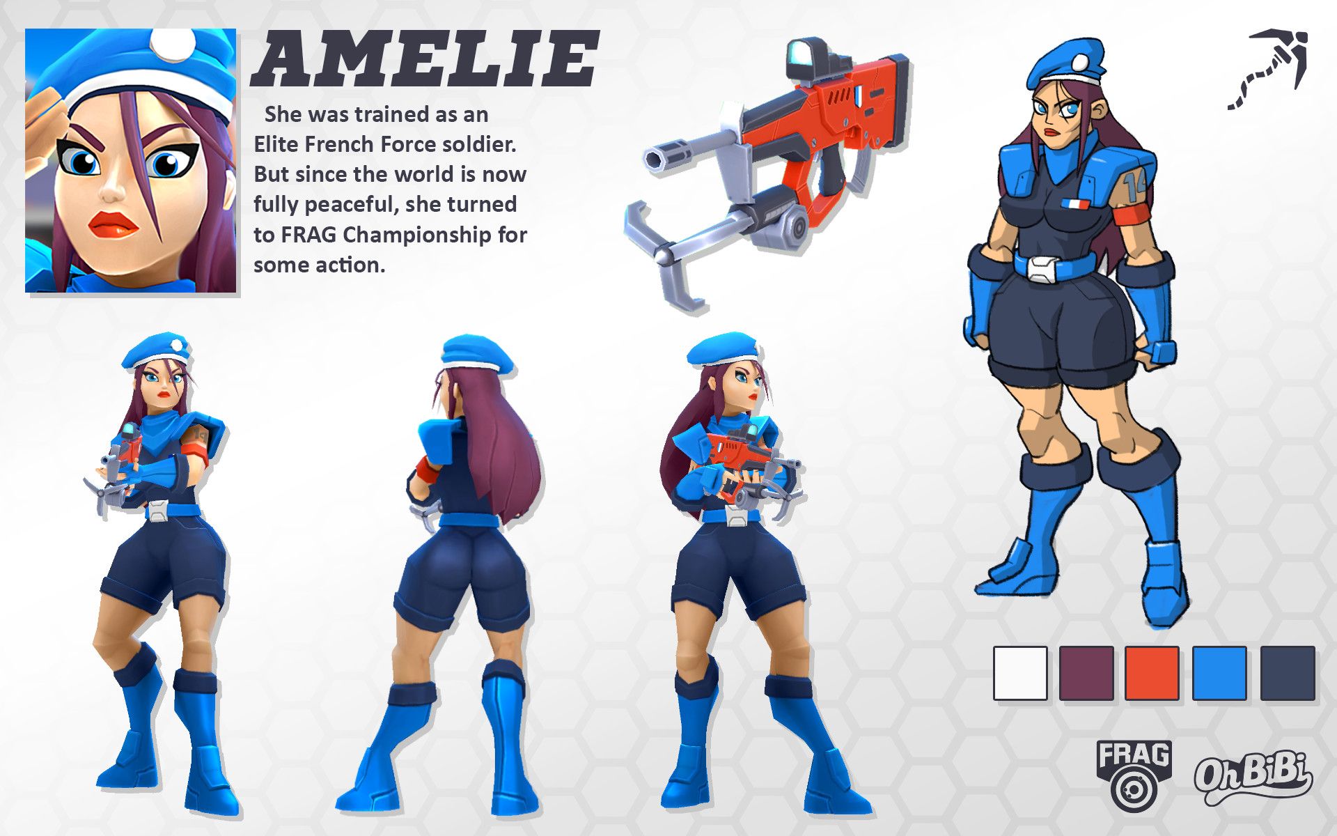 AMELIE // Frag Pro Shooter Character, Oh BiBi Art