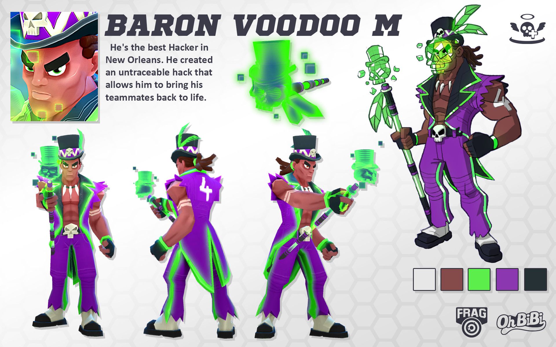 BARON VOODOO M // Frag Pro Shooter Character, Oh BiBi Art